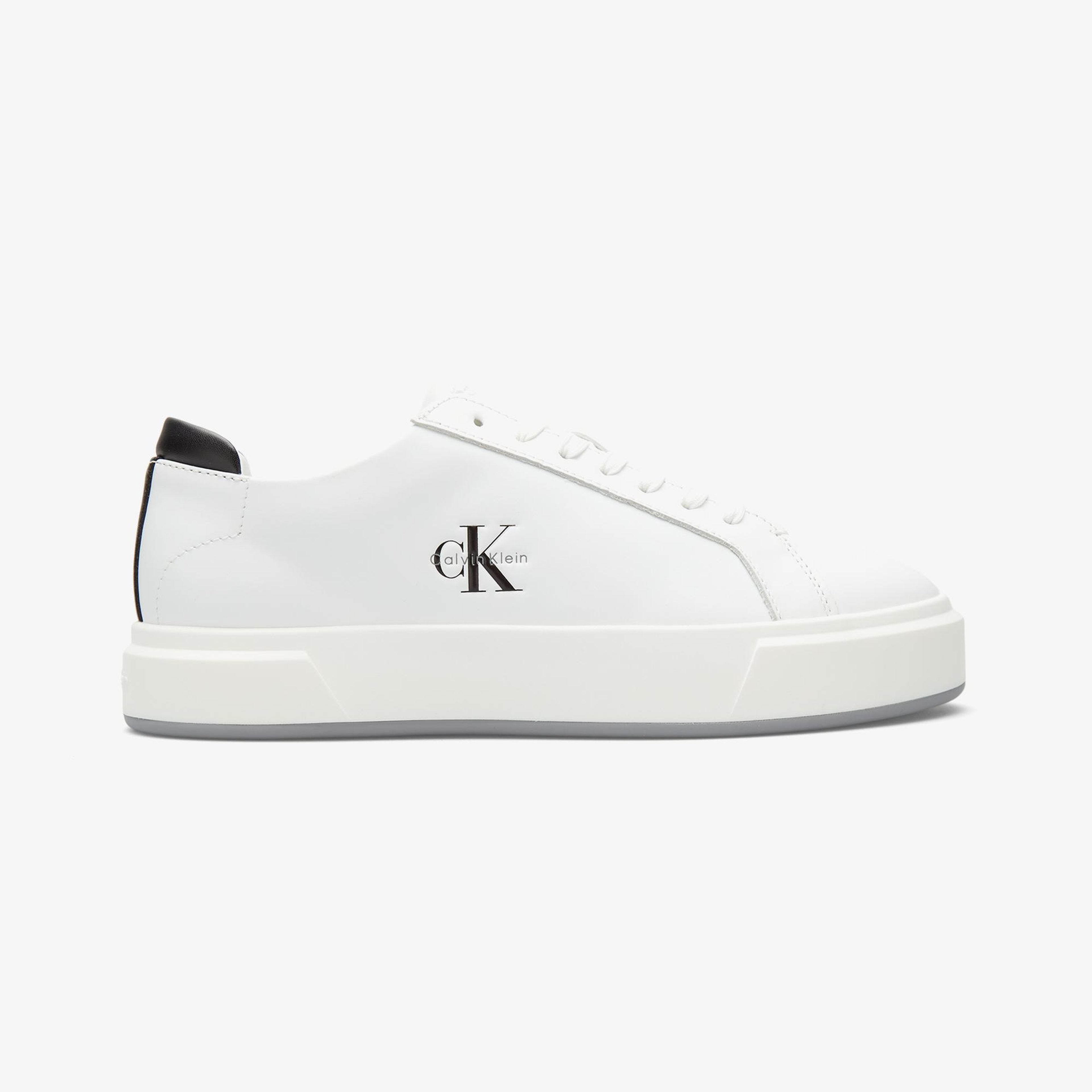 Calvin Klein Basket Cupsole Lace Up Erkek Beyaz Sneaker