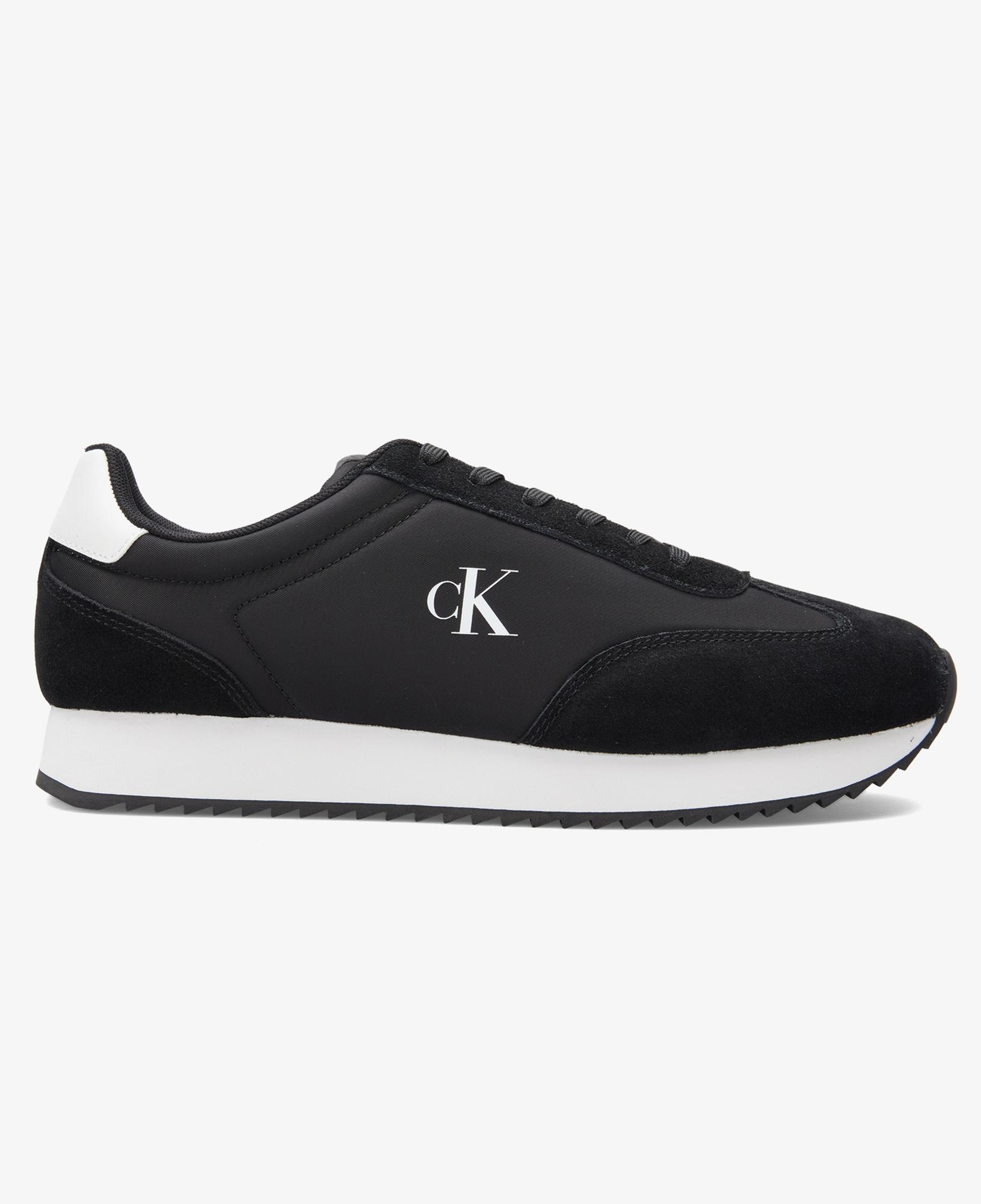 Calvin Klein Retro Runner Lace Up Erkek Siyah Sneaker