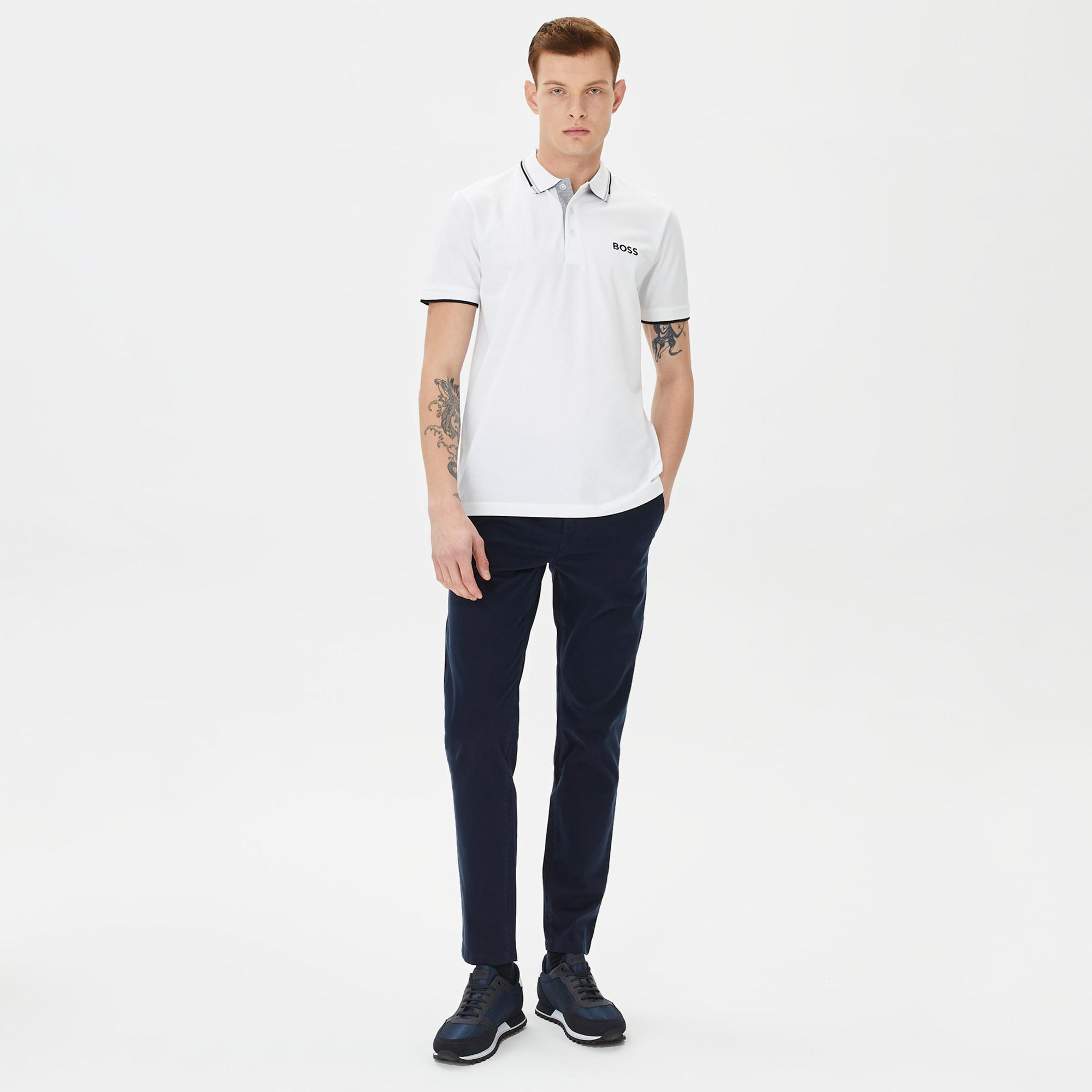 Boss Paddy Pro Erkek Beyaz Polo