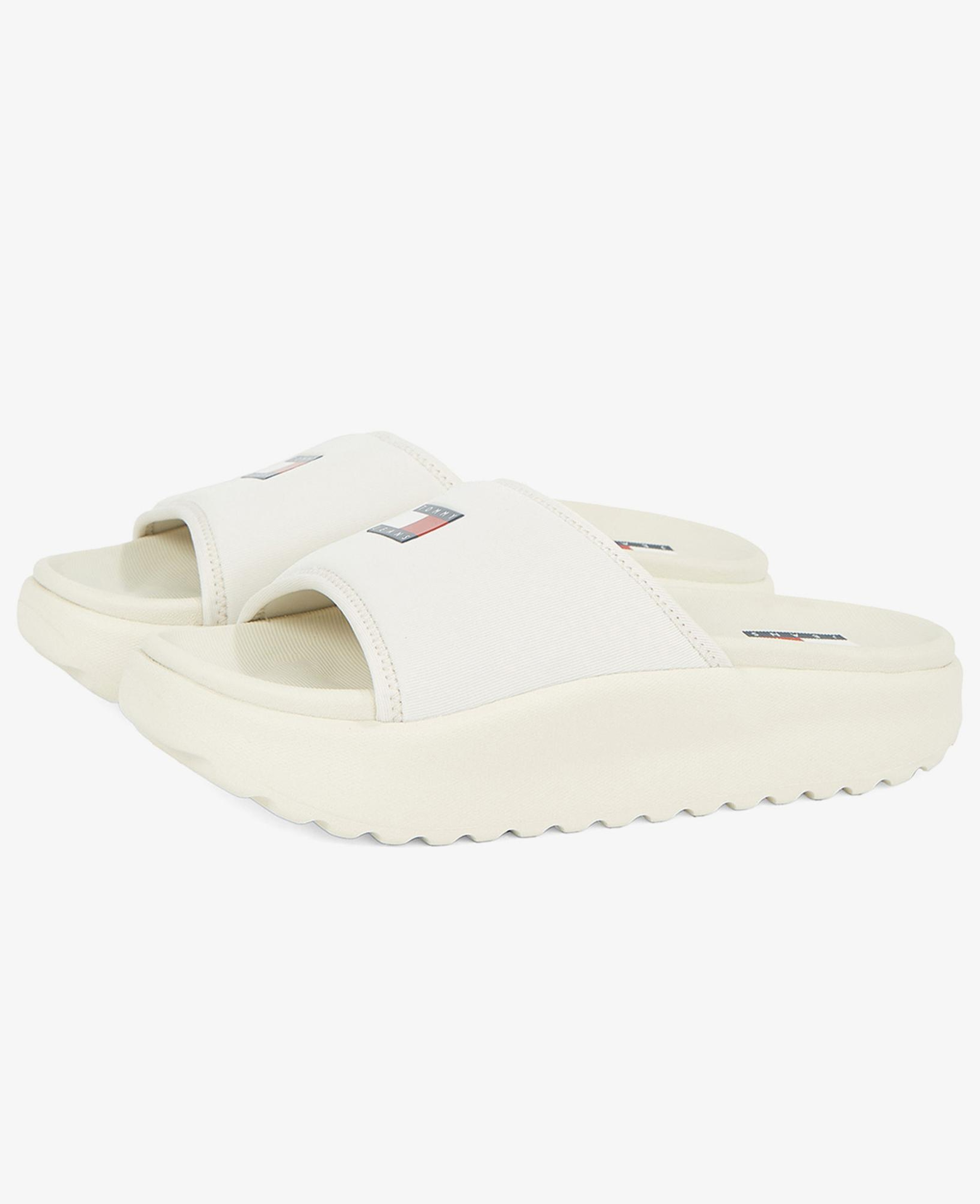 Tommy Hilfiger Comfy Pool Kadın Bej Terlik