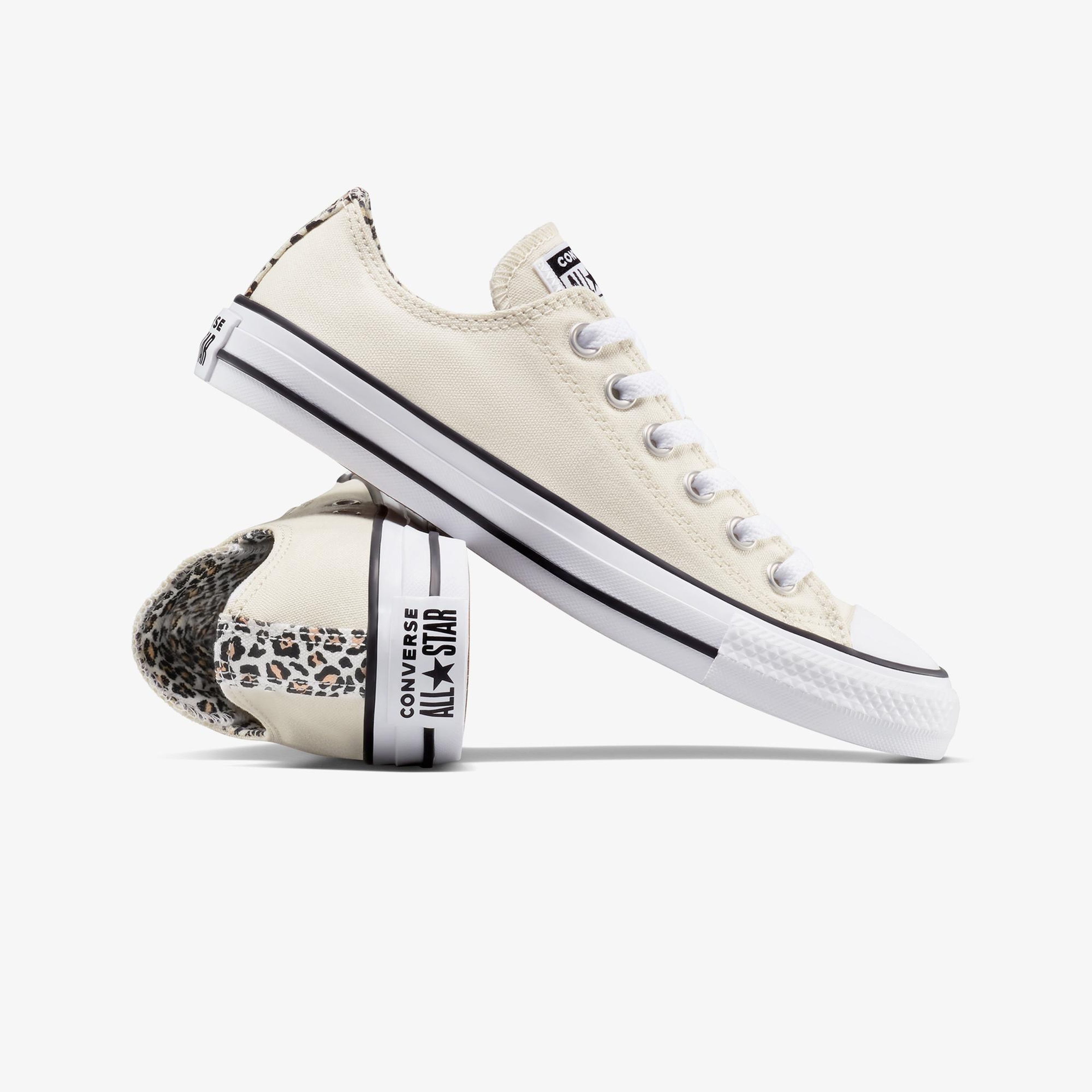 Converse Chuck Taylor All Star Leopard Unisex Krem Sneaker
