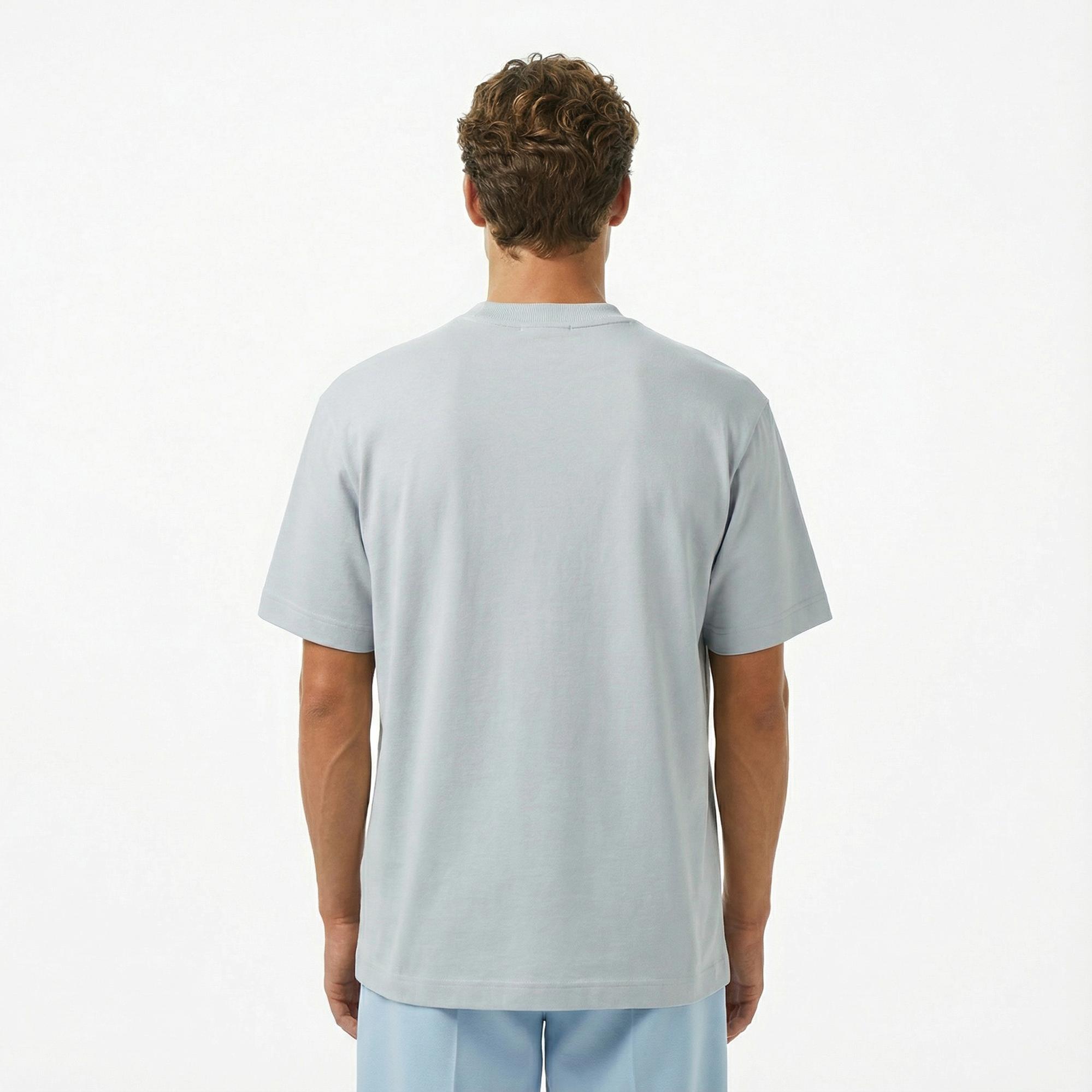 Lacoste Erkek Relaxed Fit Bisiklet Yaka Gri T-Shirt