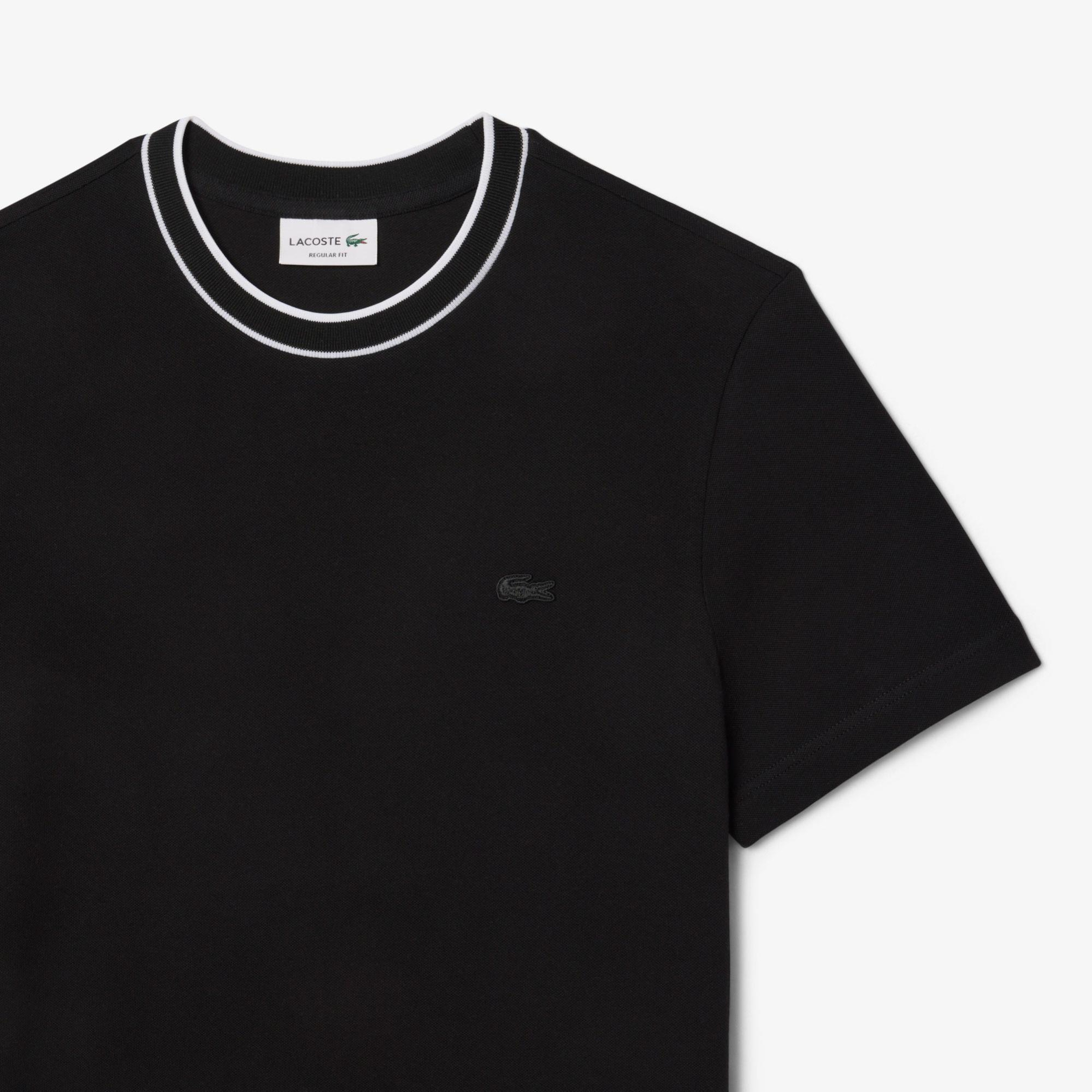 Lacoste Erkek Regular Fit Bisiklet Yaka Siyah T-Shirt