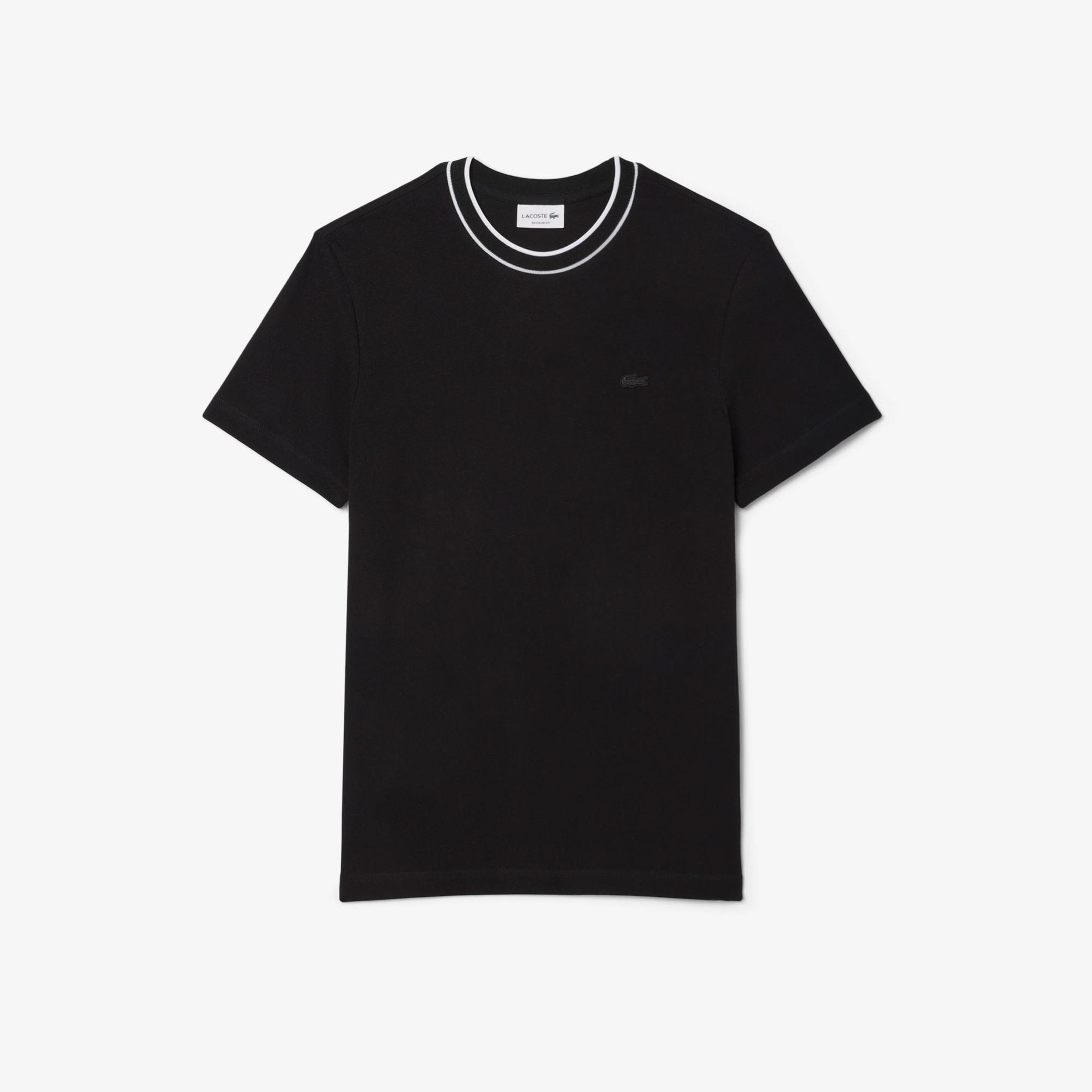 Lacoste Erkek Regular Fit Bisiklet Yaka Siyah T-Shirt