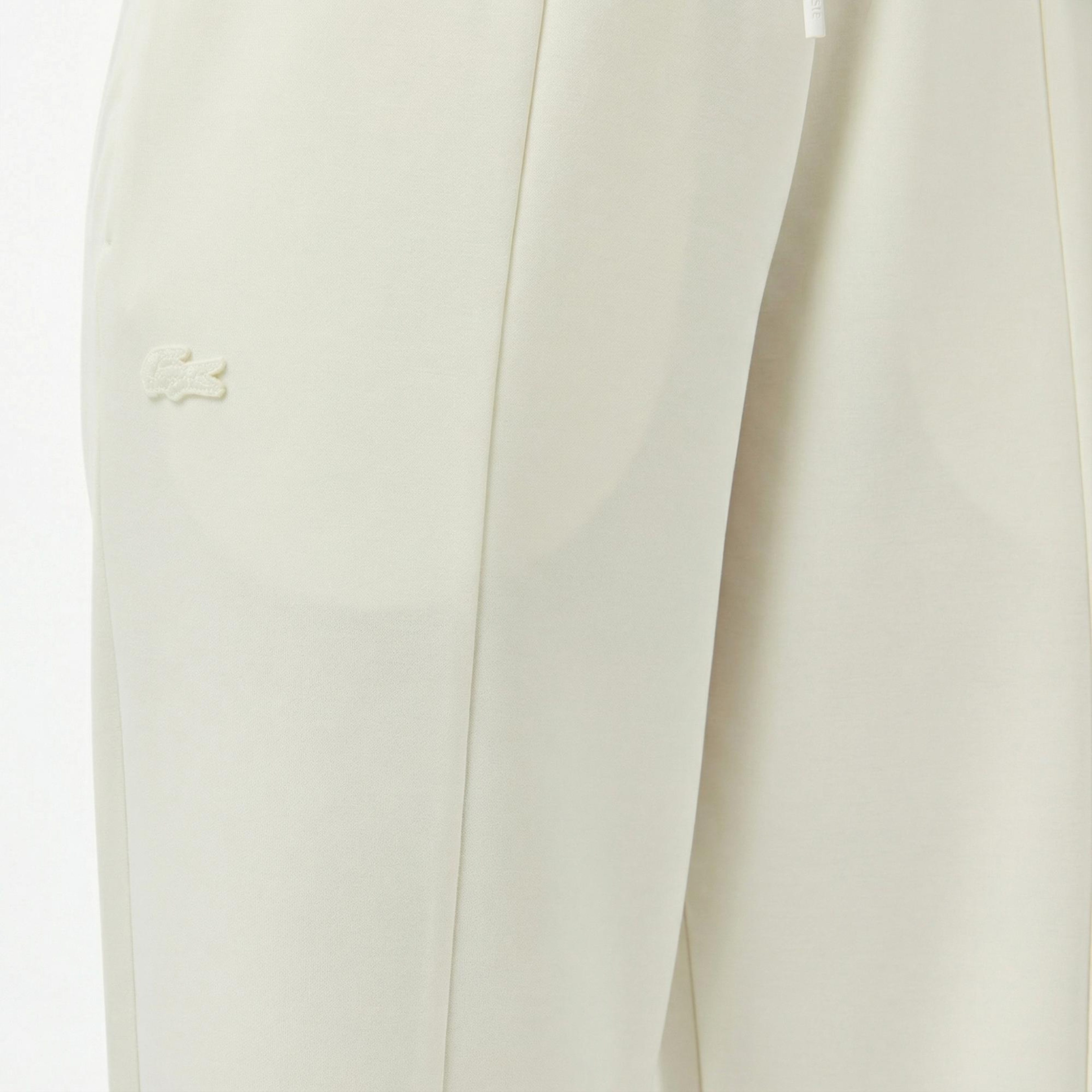 Lacoste Kadın Loose Fit Beyaz Eşofman Altı