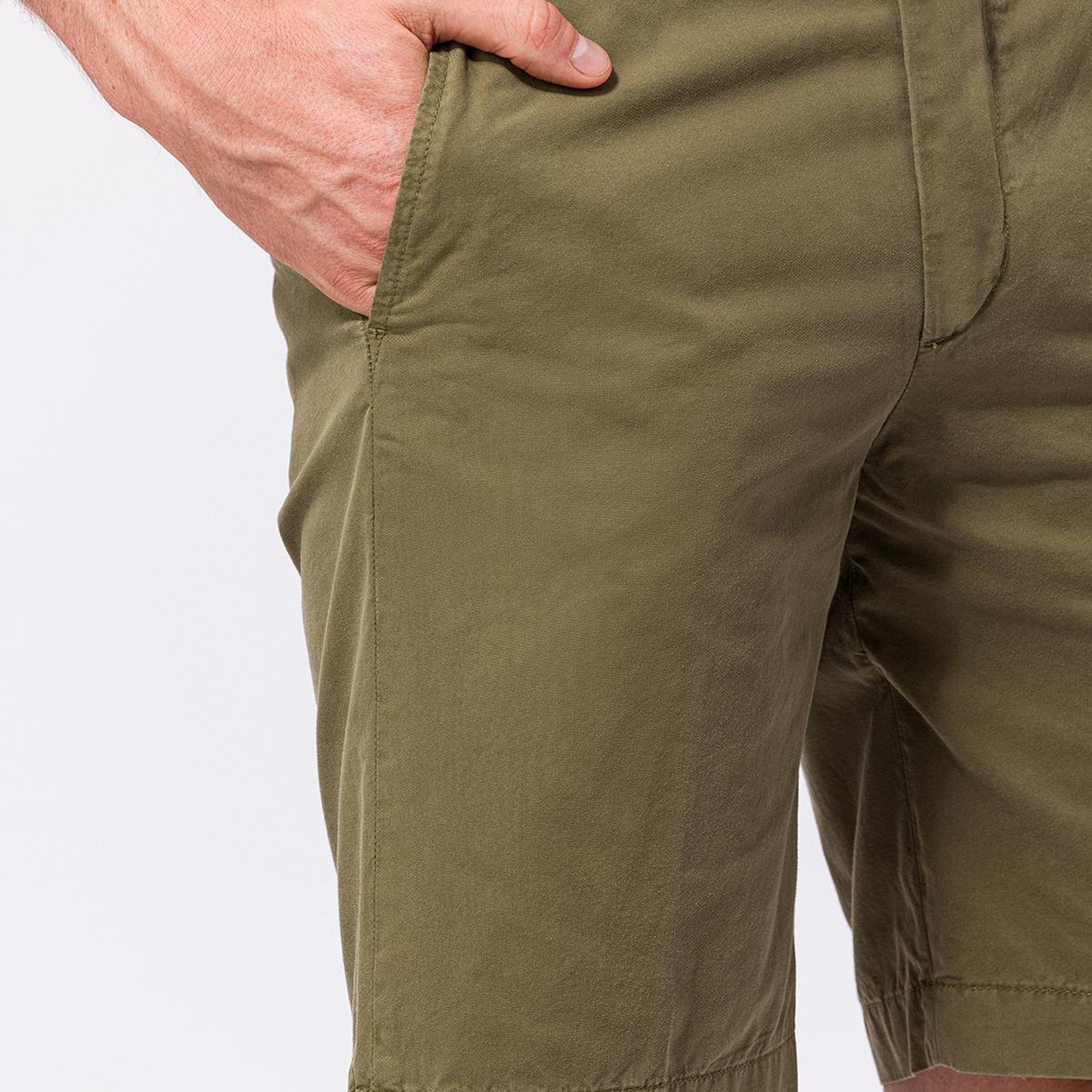 Erkek Haki Chino Şort