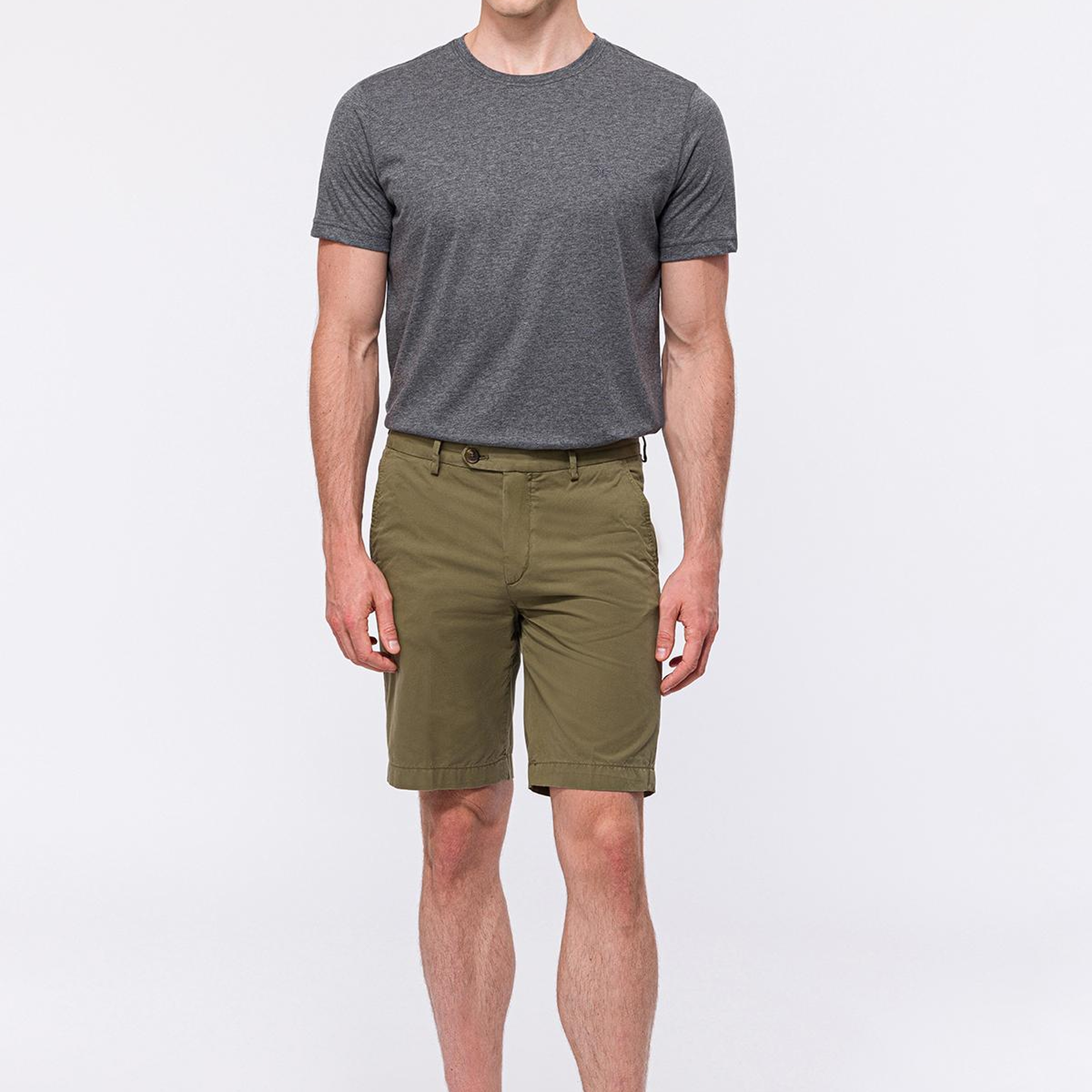 Erkek Haki Chino Şort