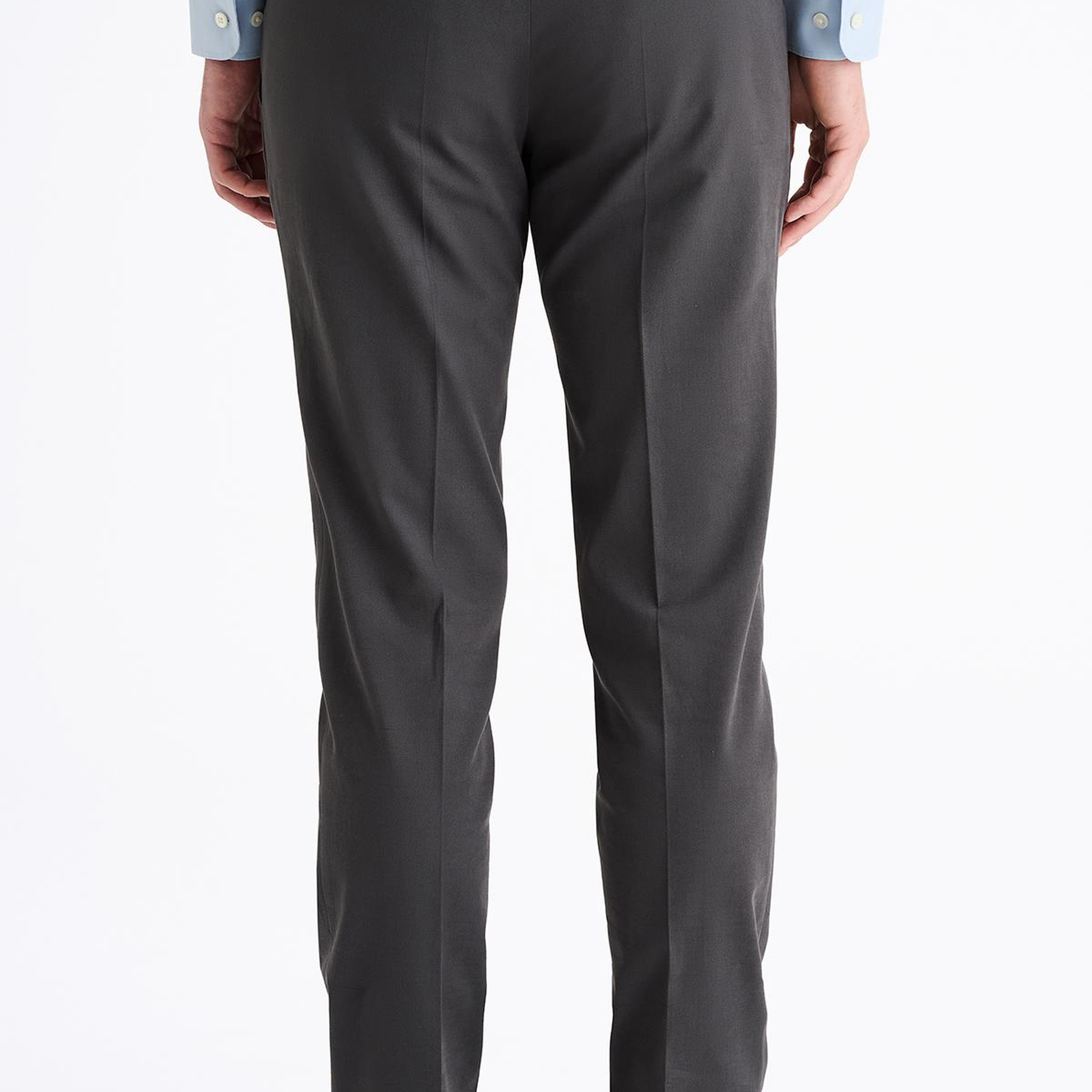 Erkek Gri Slim Fit Chino Pantolon