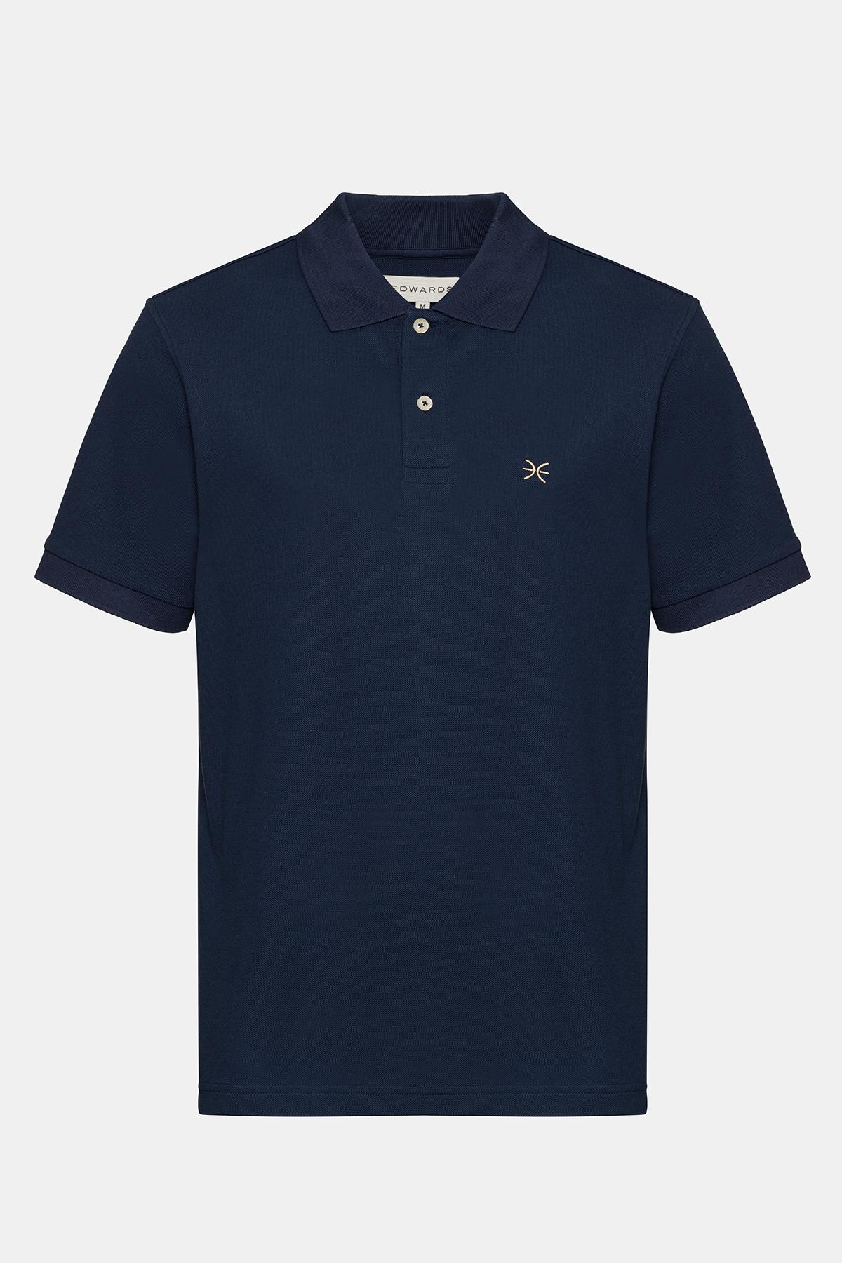 Erkek Lacivert Kısa Kollu Polo Yaka T-Shirt
