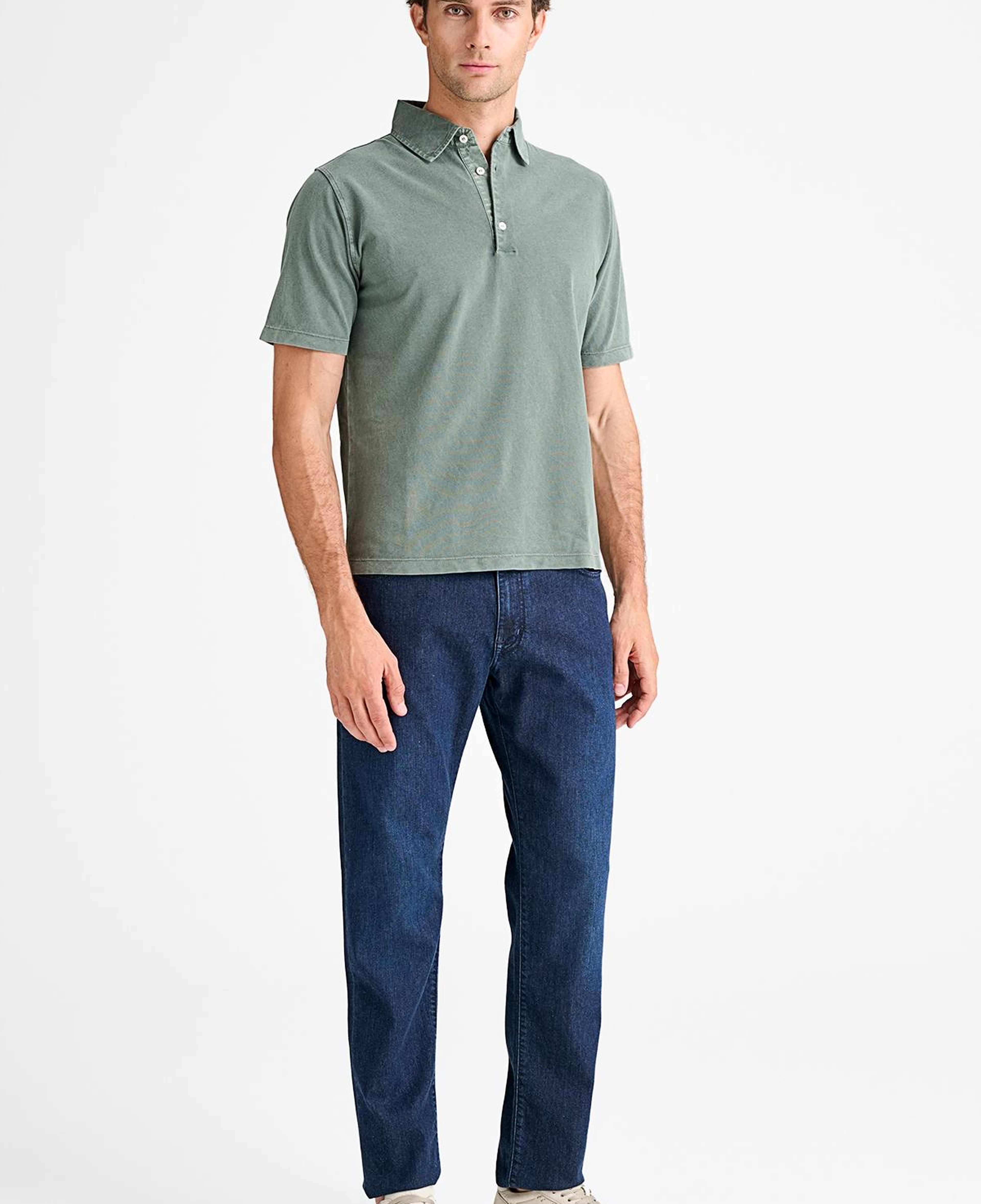 Erkek Yeşil Pike Polo Yaka T-Shirt