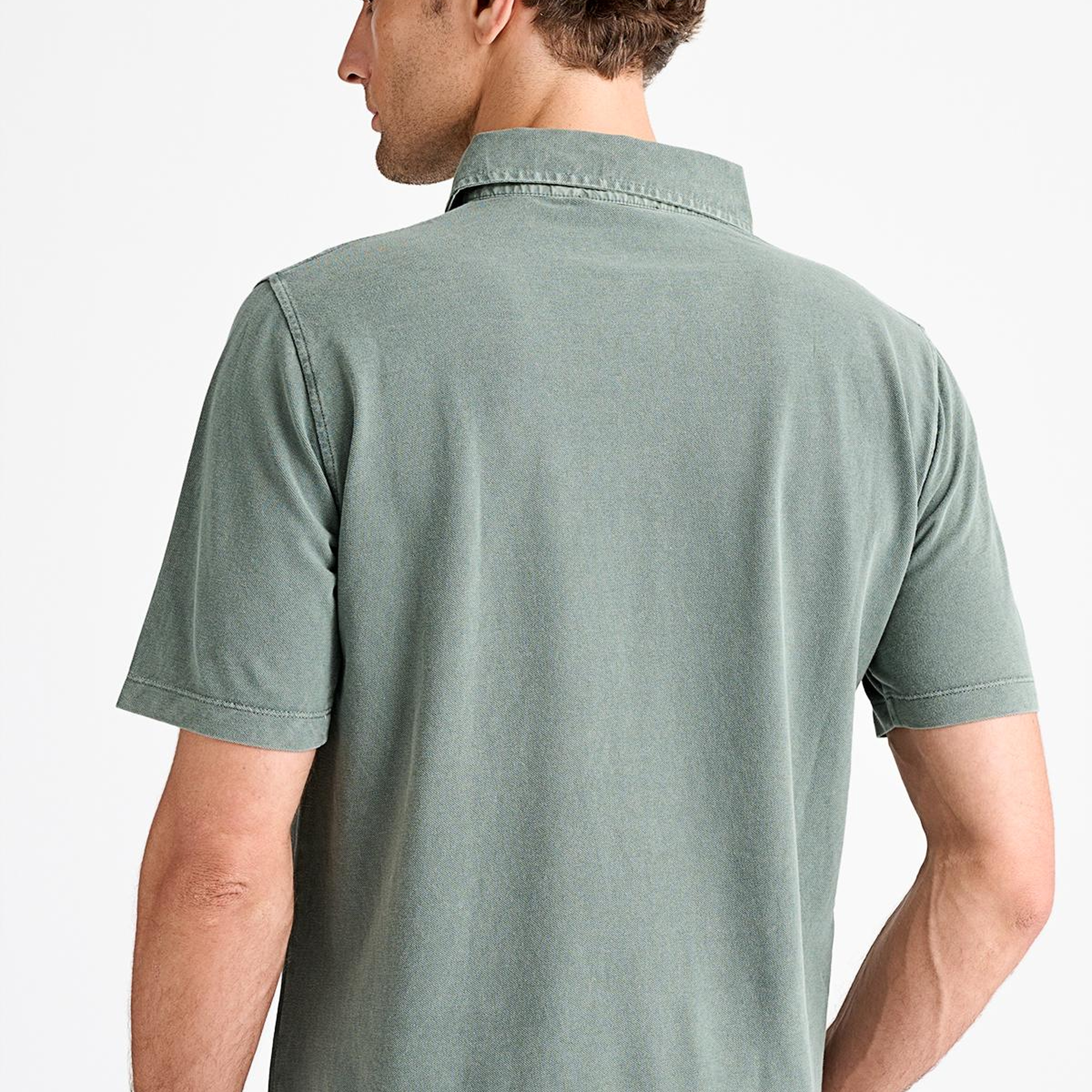 Erkek Yeşil Pike Polo Yaka T-Shirt