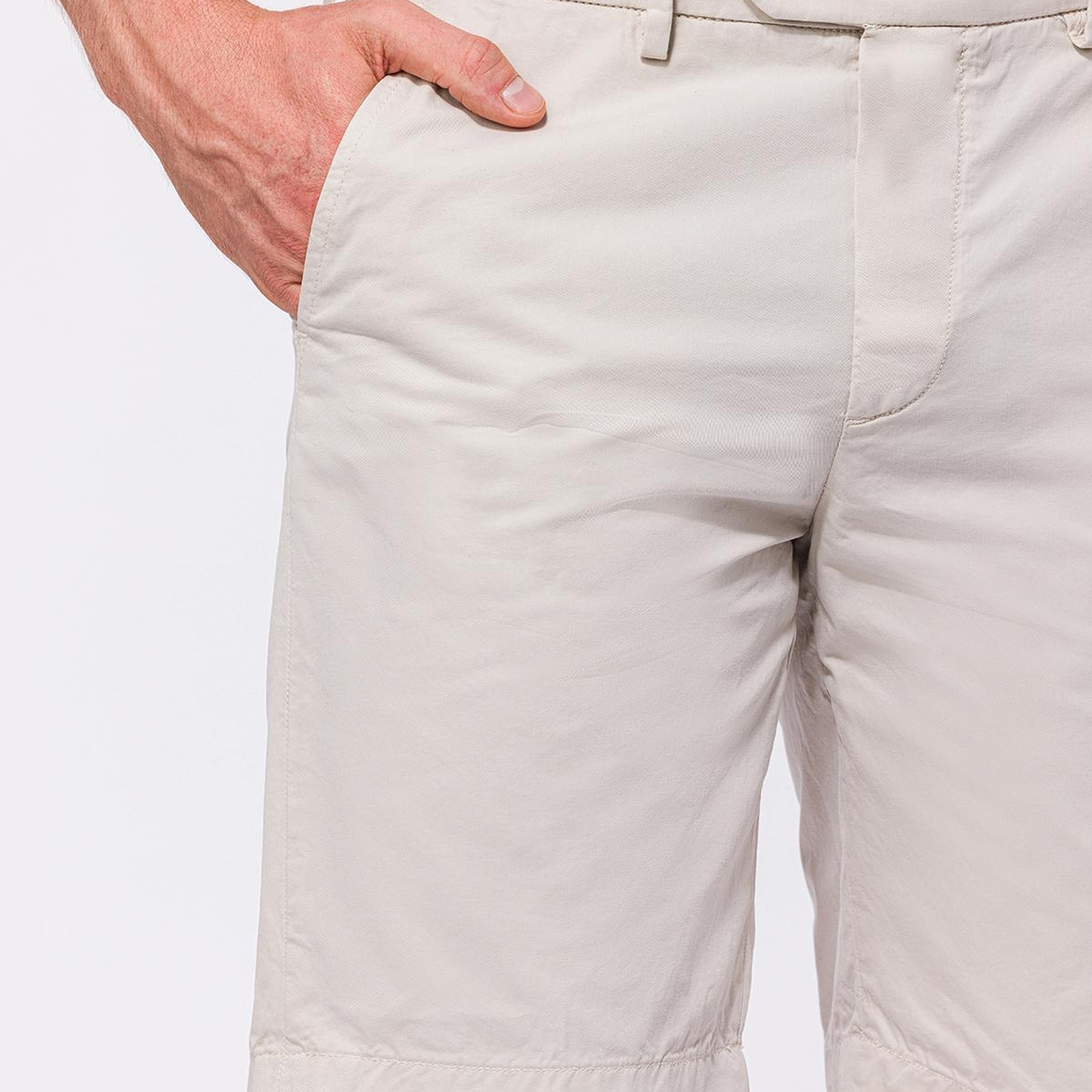 Erkek Bej Chino Şort