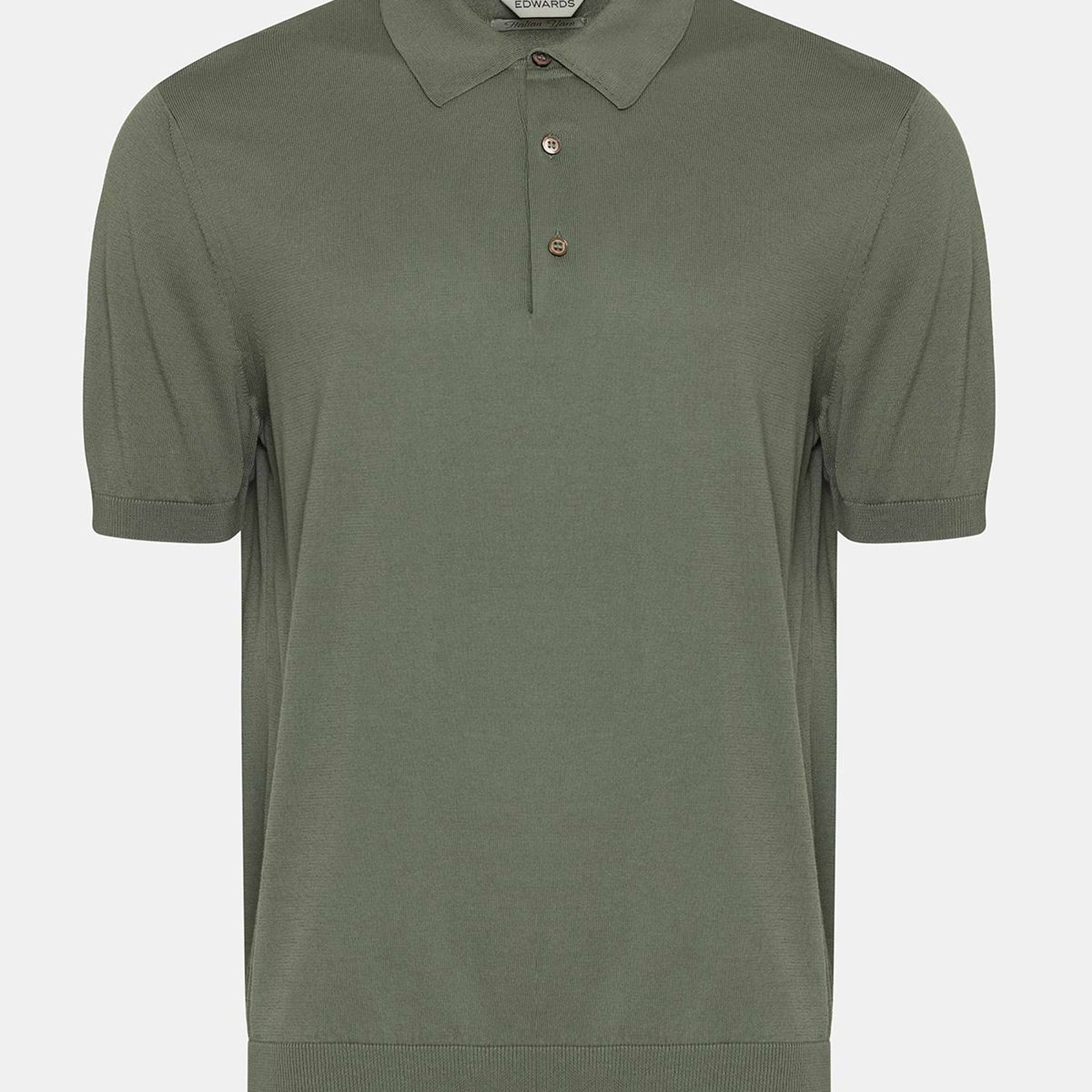 Erkek Haki Polo Yaka Kazak