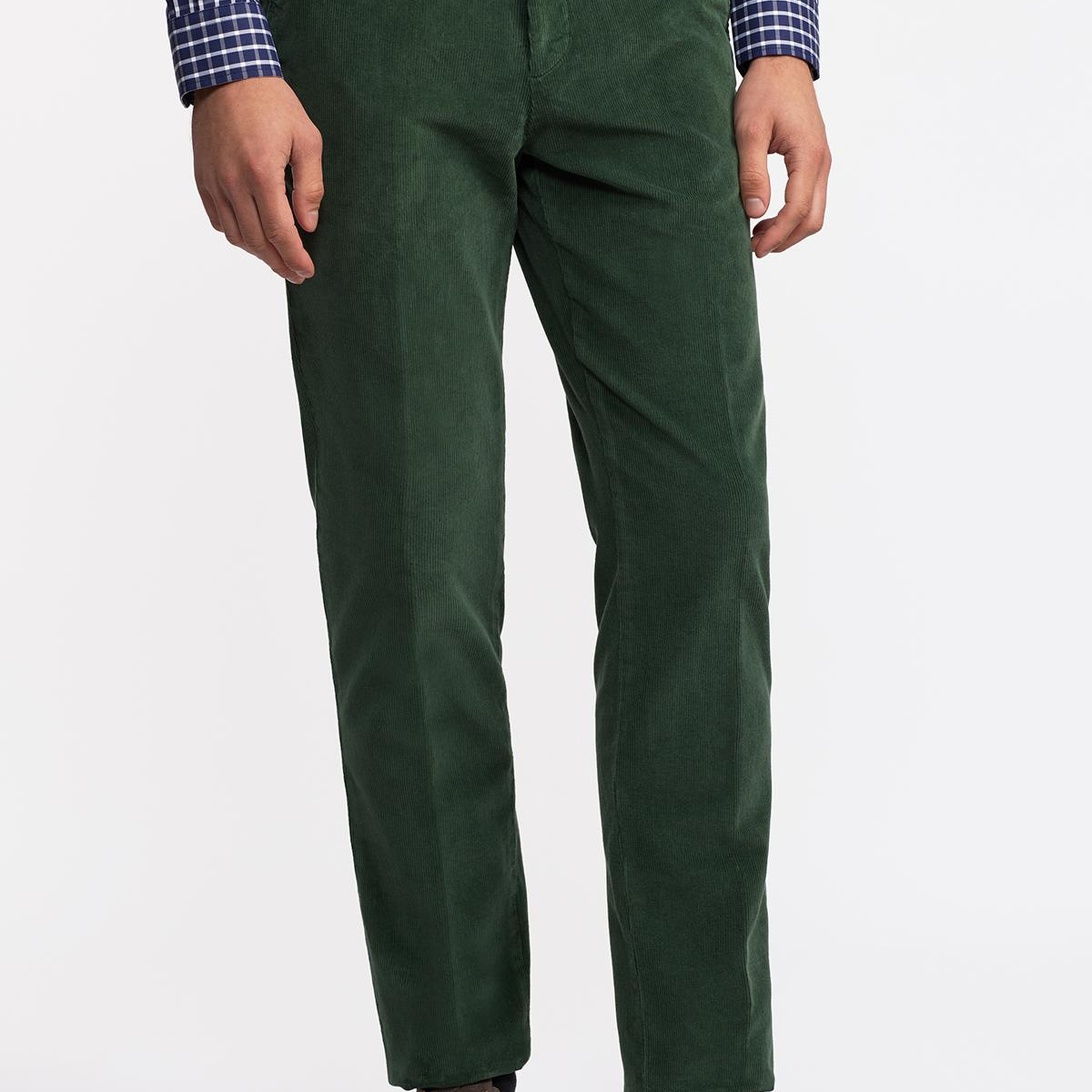 Erkek Haki Kadife Pantolon