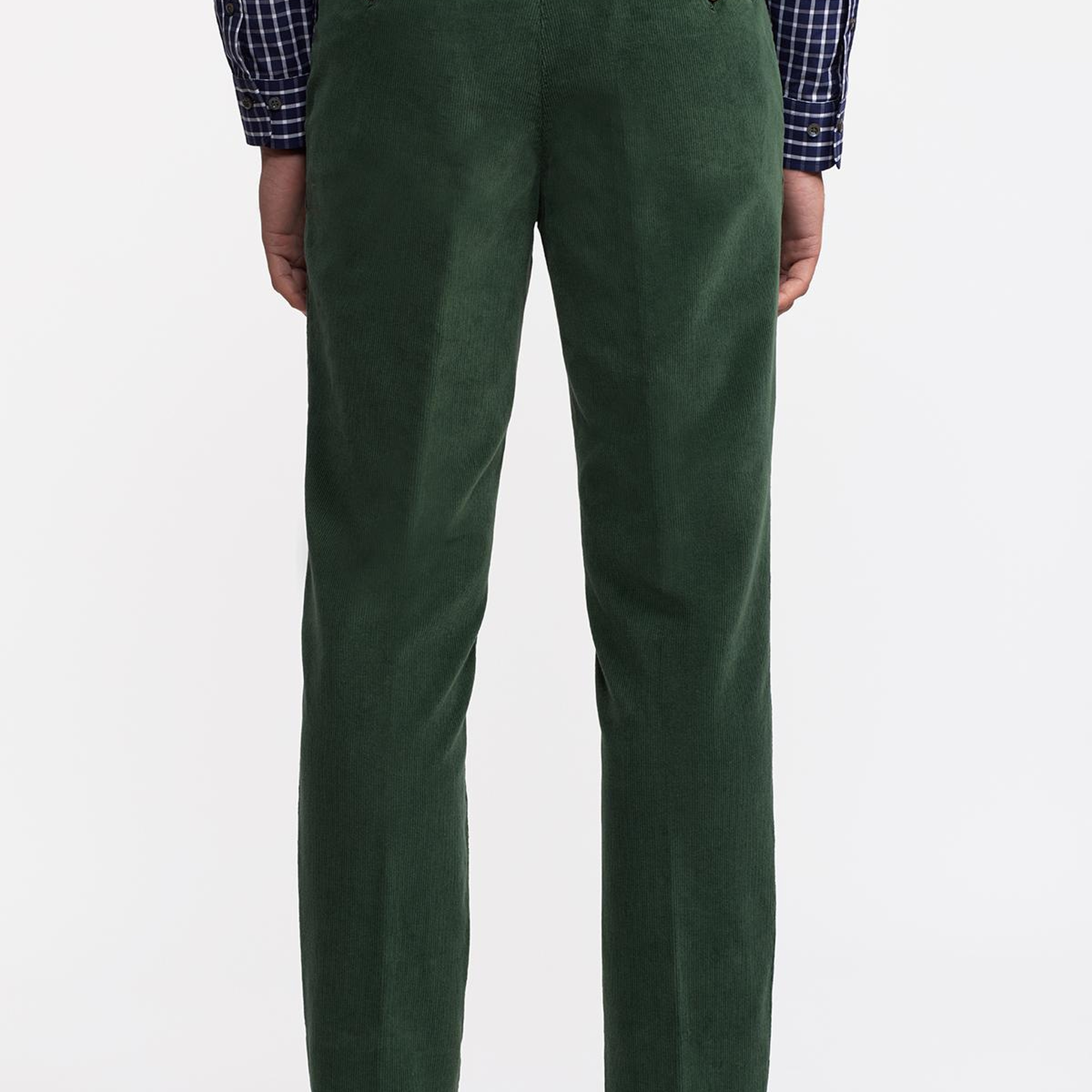 Erkek Haki Kadife Pantolon