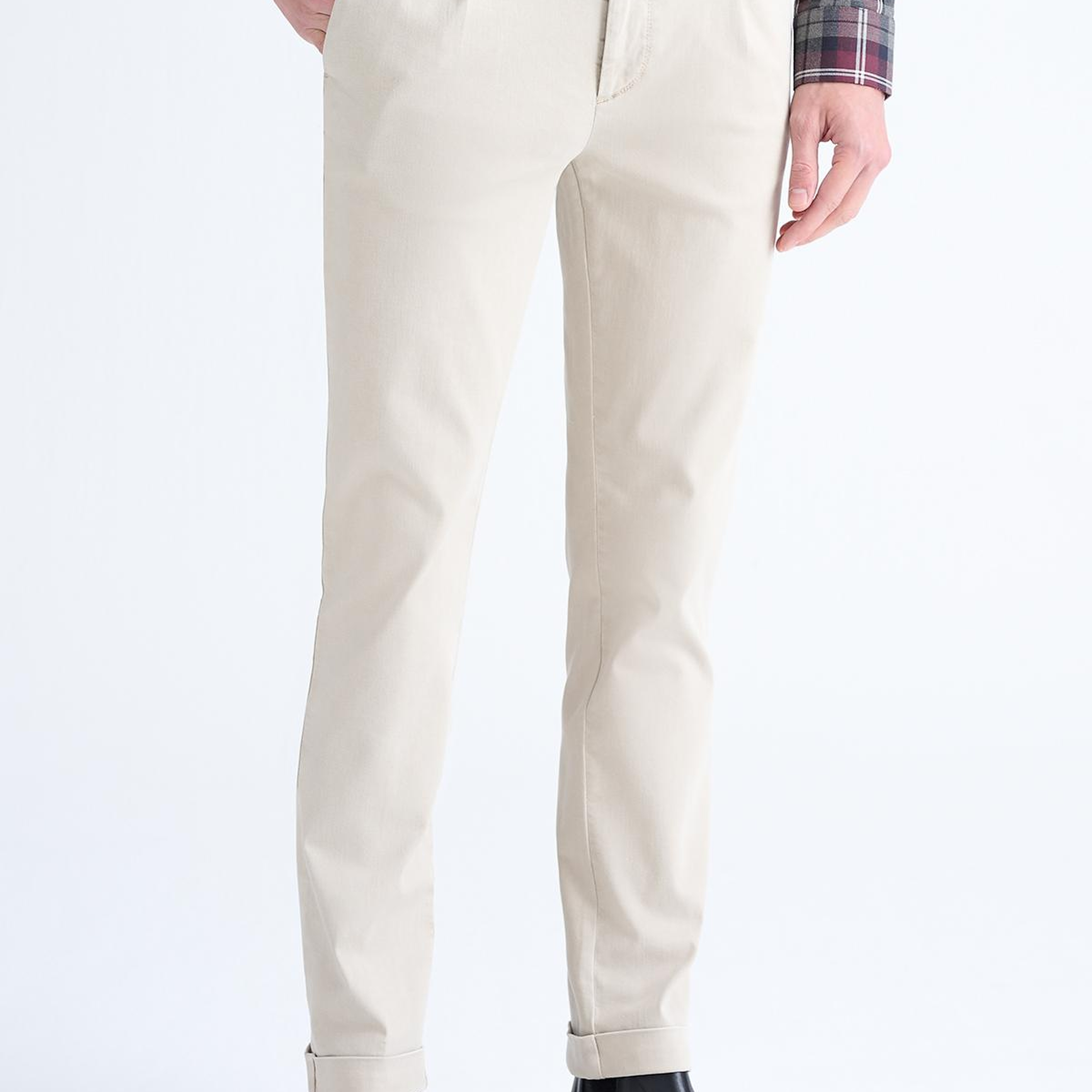 Erkek Bej Chino Pantolon