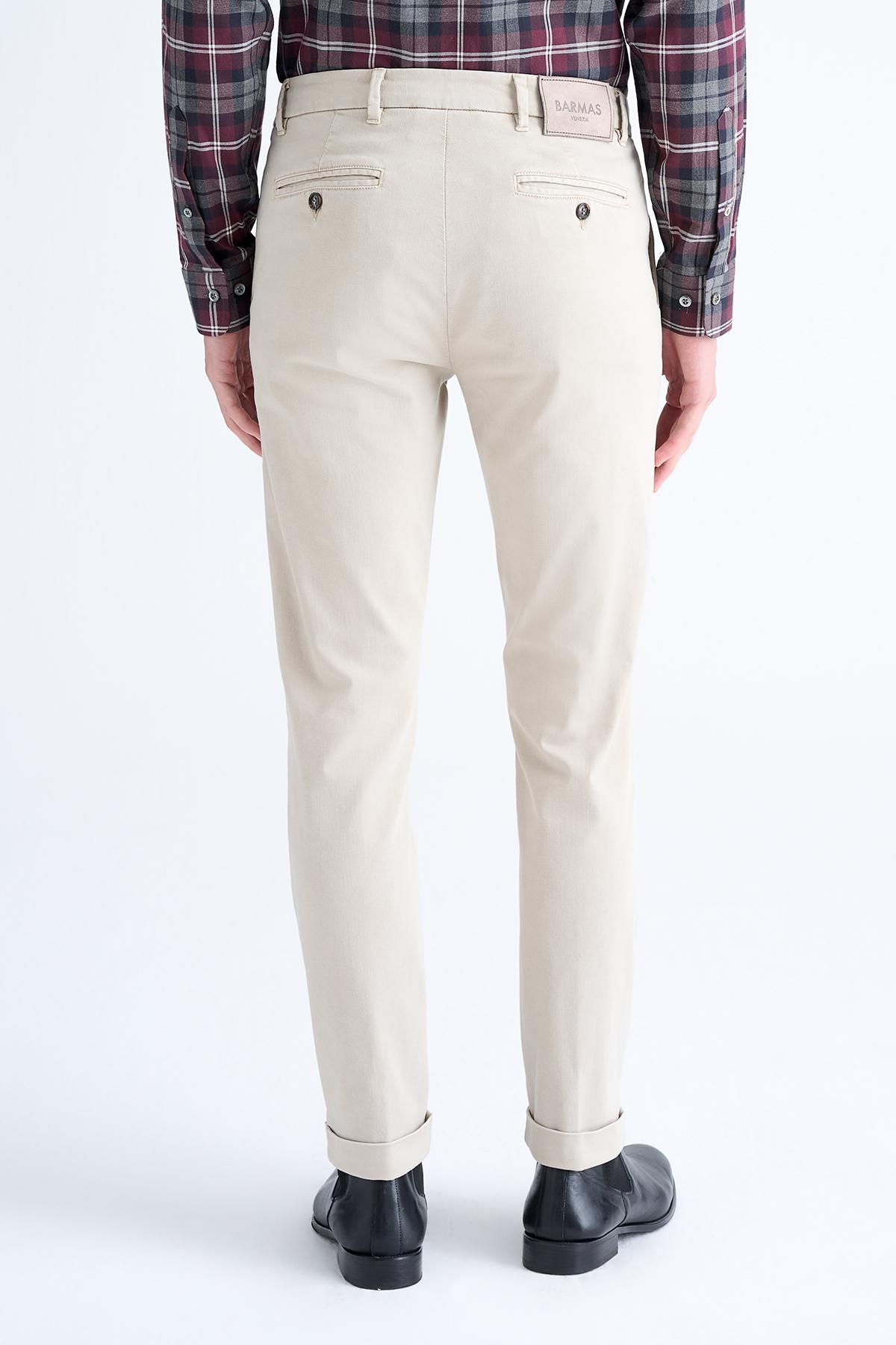 Erkek Bej Chino Pantolon