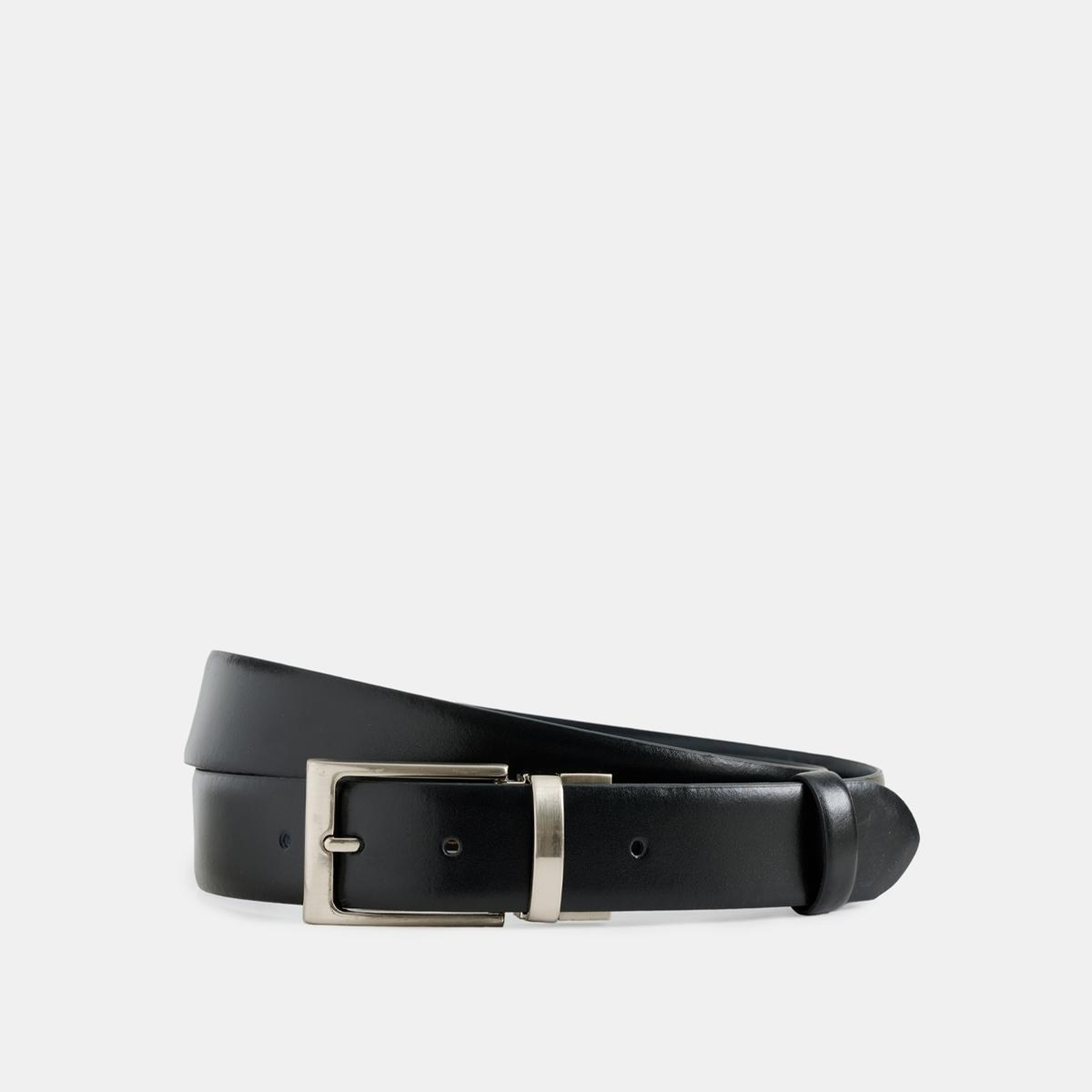 Erkek Lacivert Çift Taraflı Deri Kemer