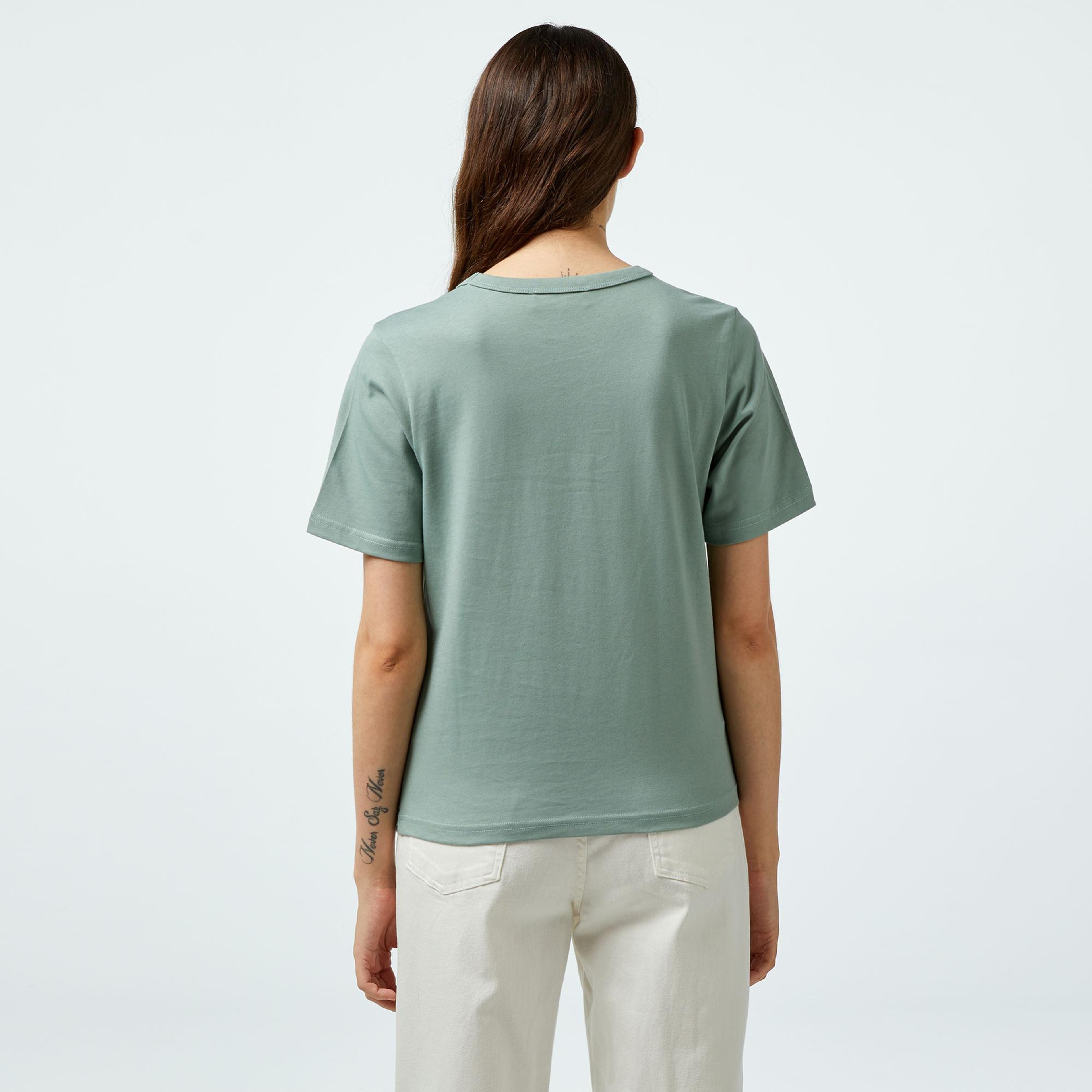 Les Benjamins Regular 404 Kadın Yeşil T-Shirt