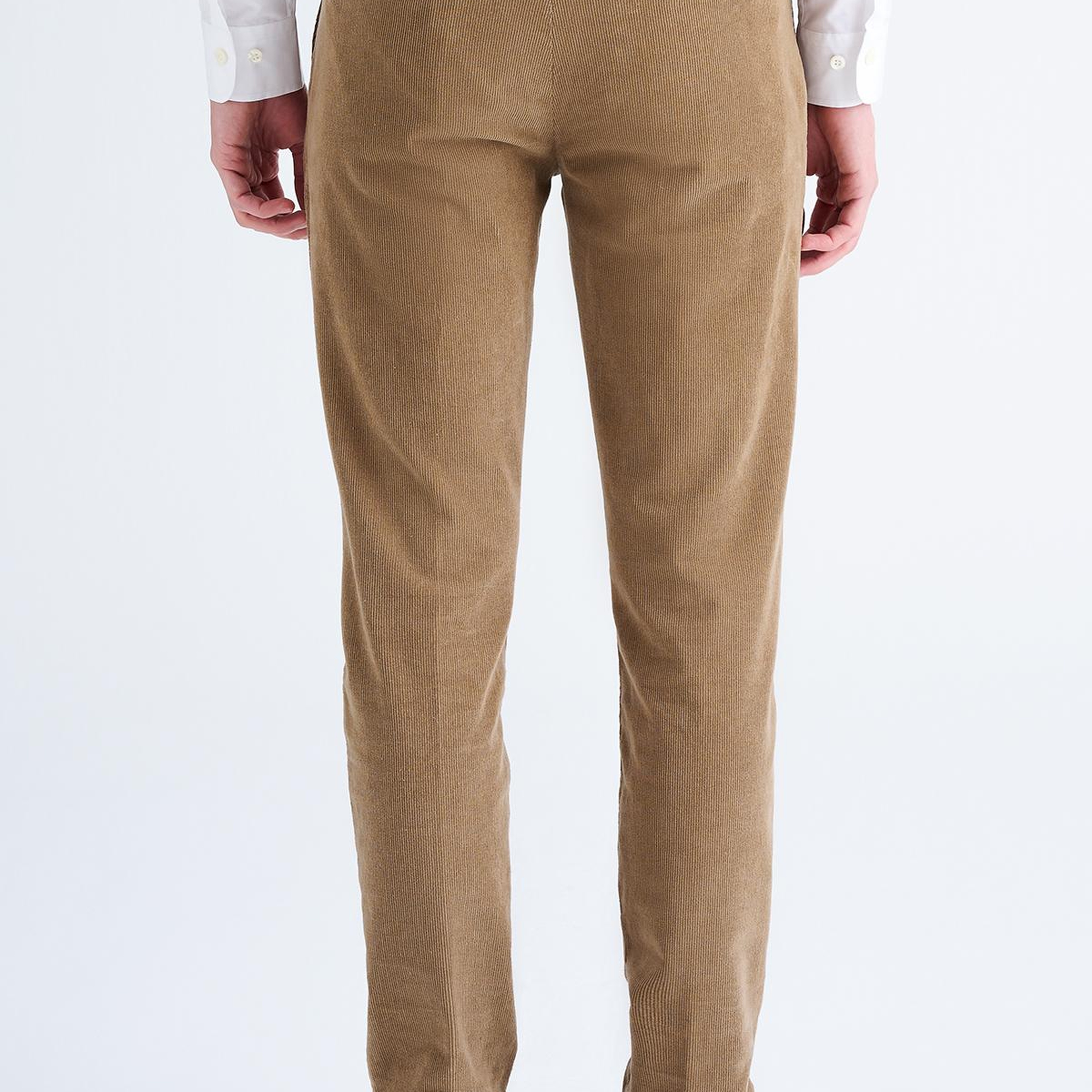Erkek Haki Kadife Chino Pantolon