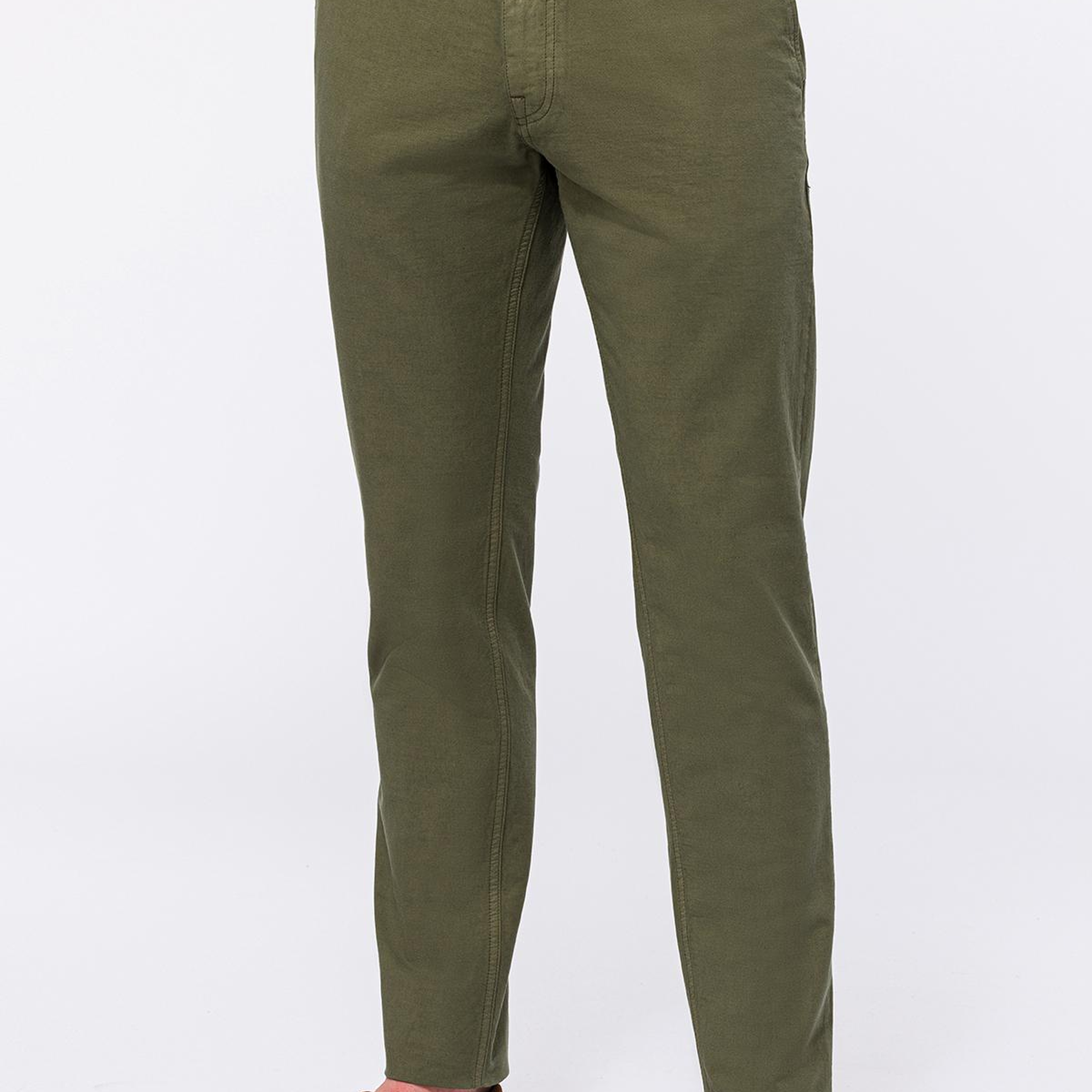 Erkek Haki Yan Cep Pantolon