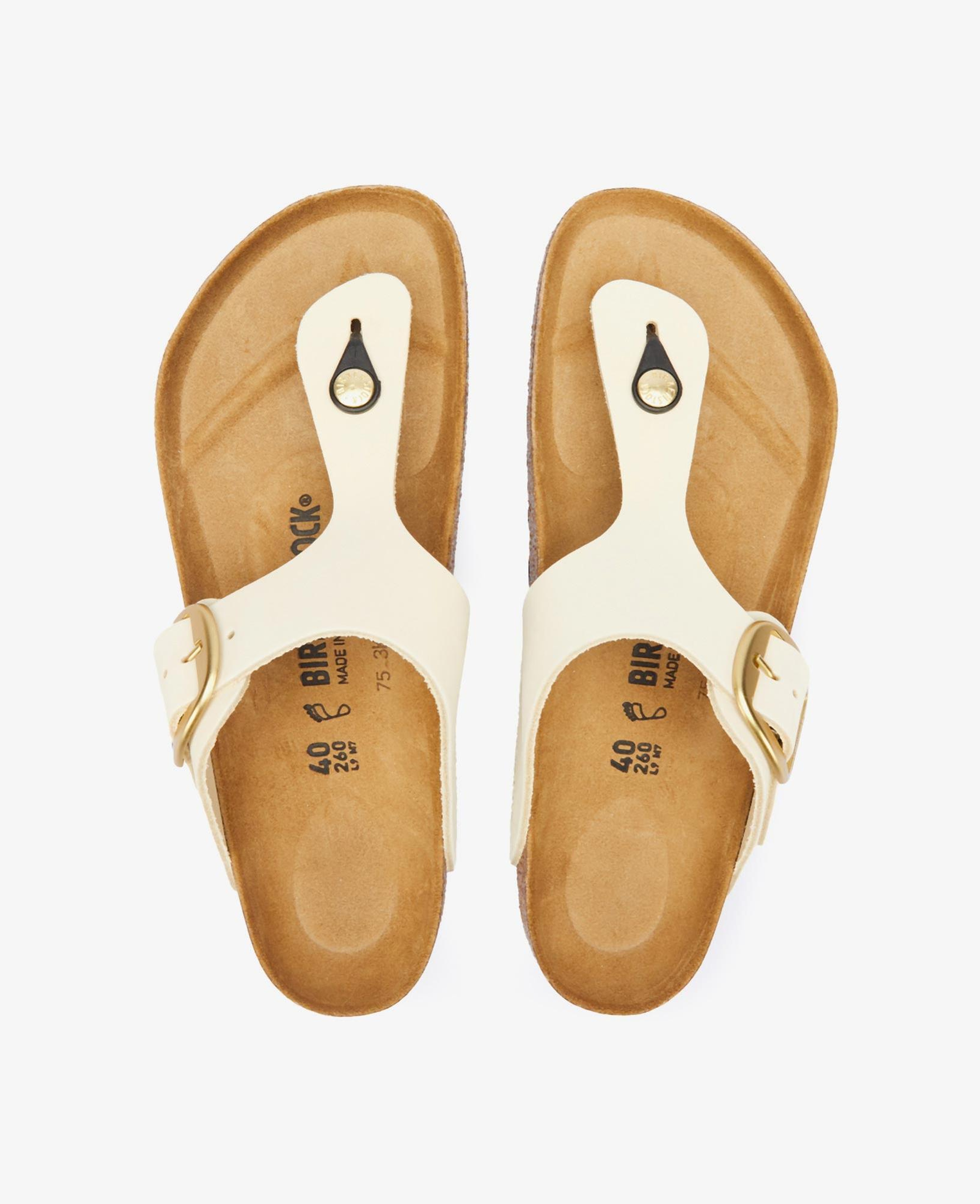 Birkenstock Gizeh Big Buckle Nu Kadın Krem Terlik