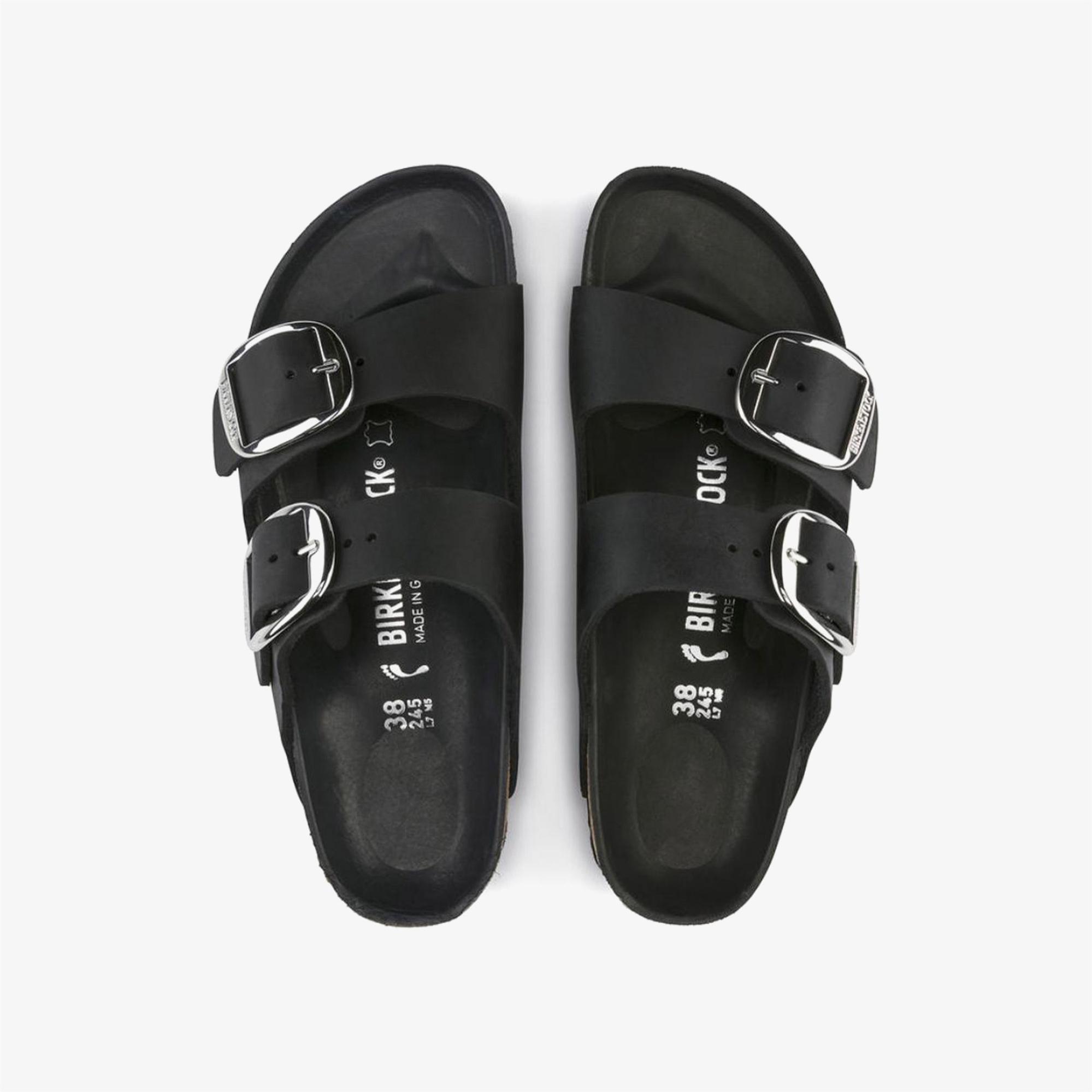 Birkenstock Arizona Big Buckle Leoi Kadın Siyah Terlik