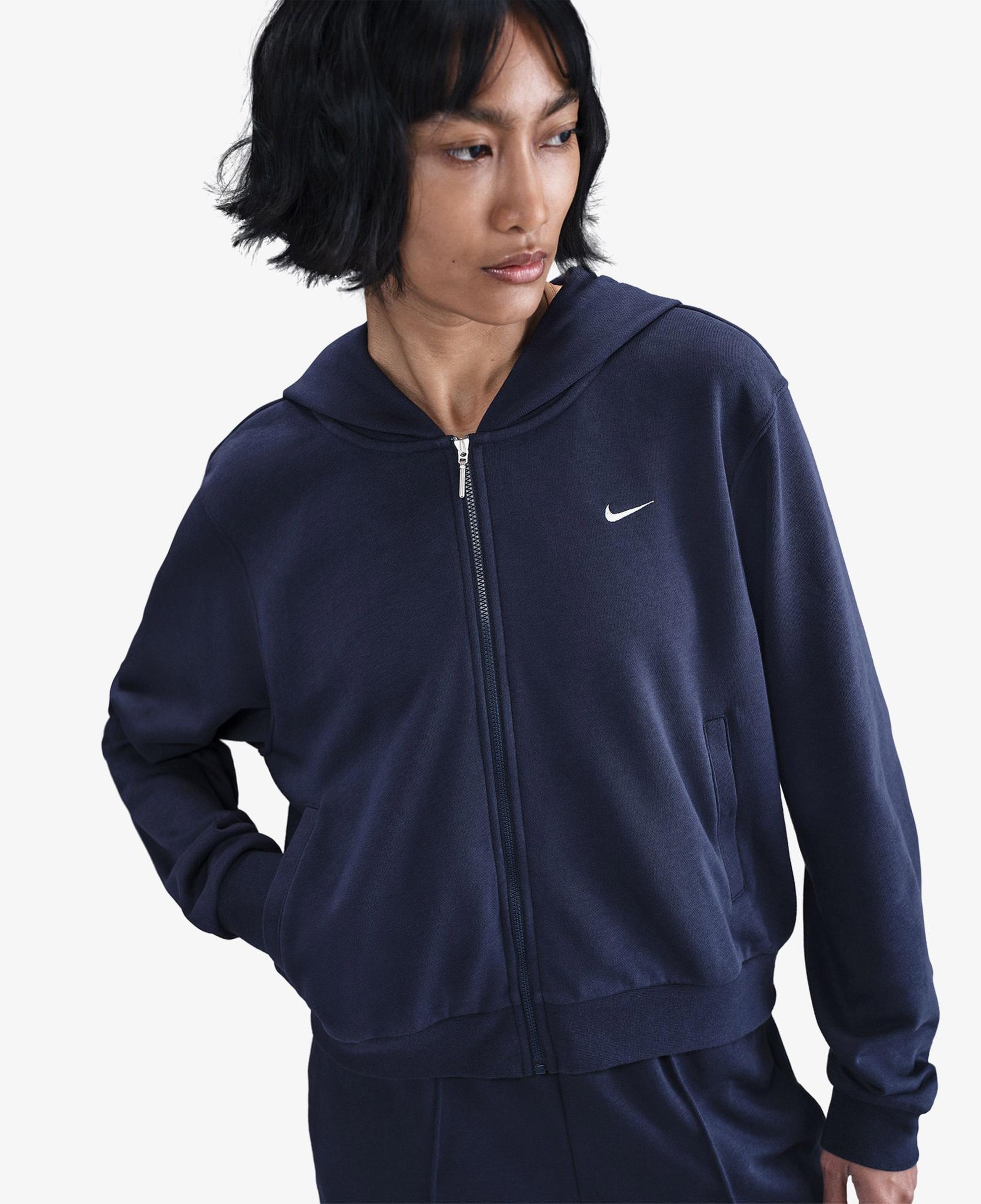 Nike Sportswear Chill Terry Kadın Lacivert Eşofman Üstü