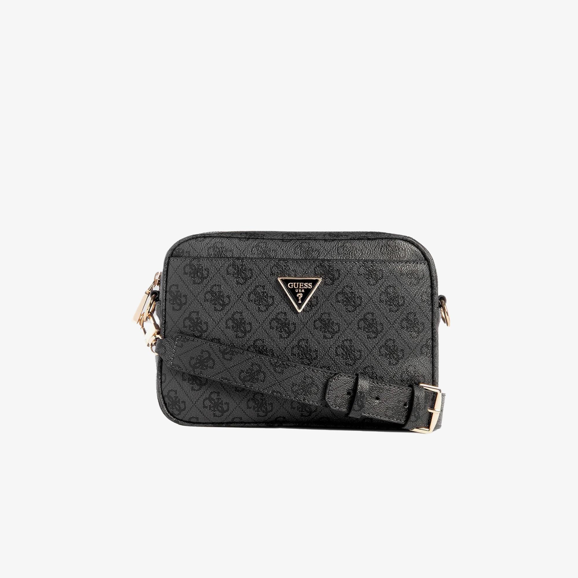 Guess Didi Society Satchel Heritage Camera Kadın Antrasit Çapraz Çanta