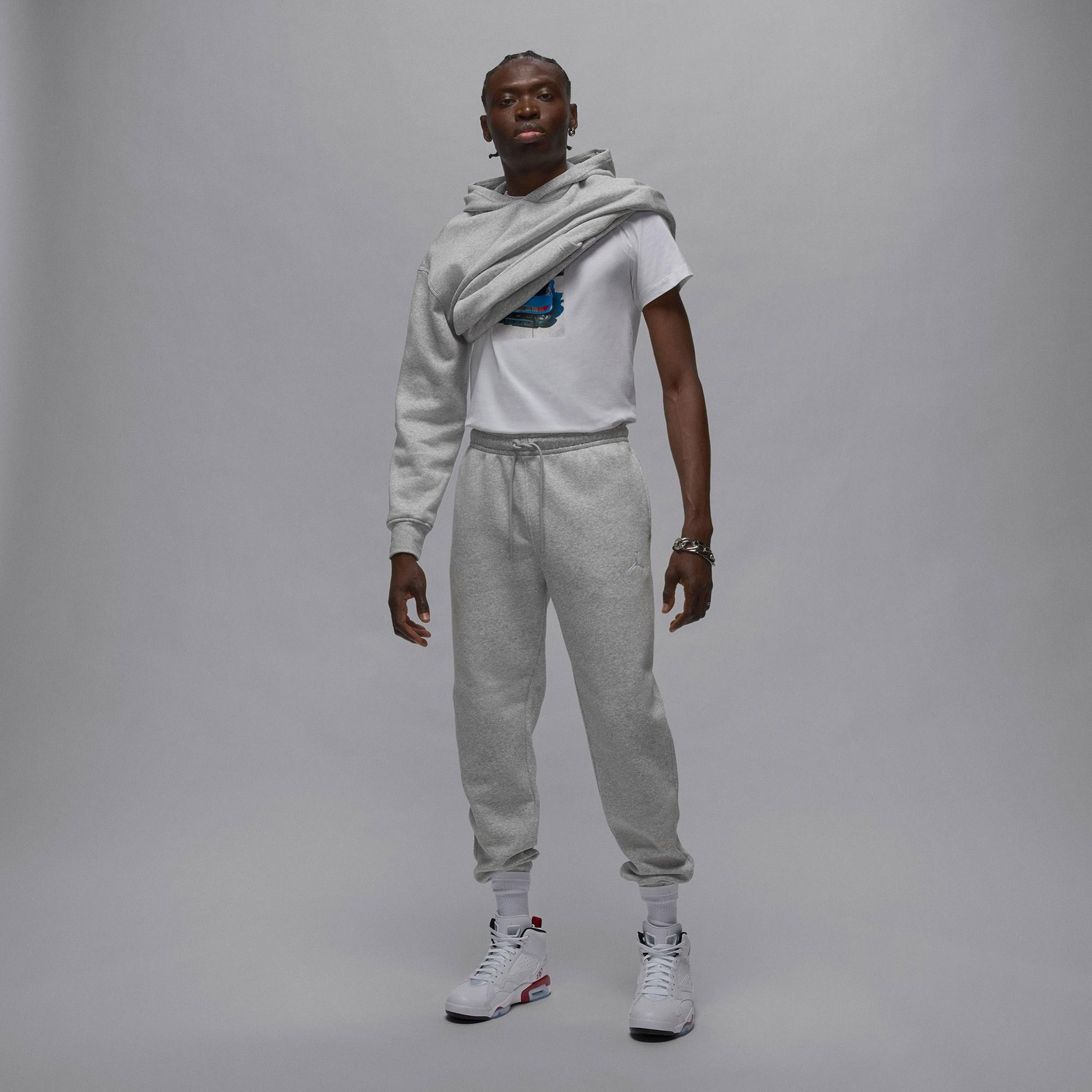 Jordan Brooklyn Fleece Erkek Gri Eşofman Altı