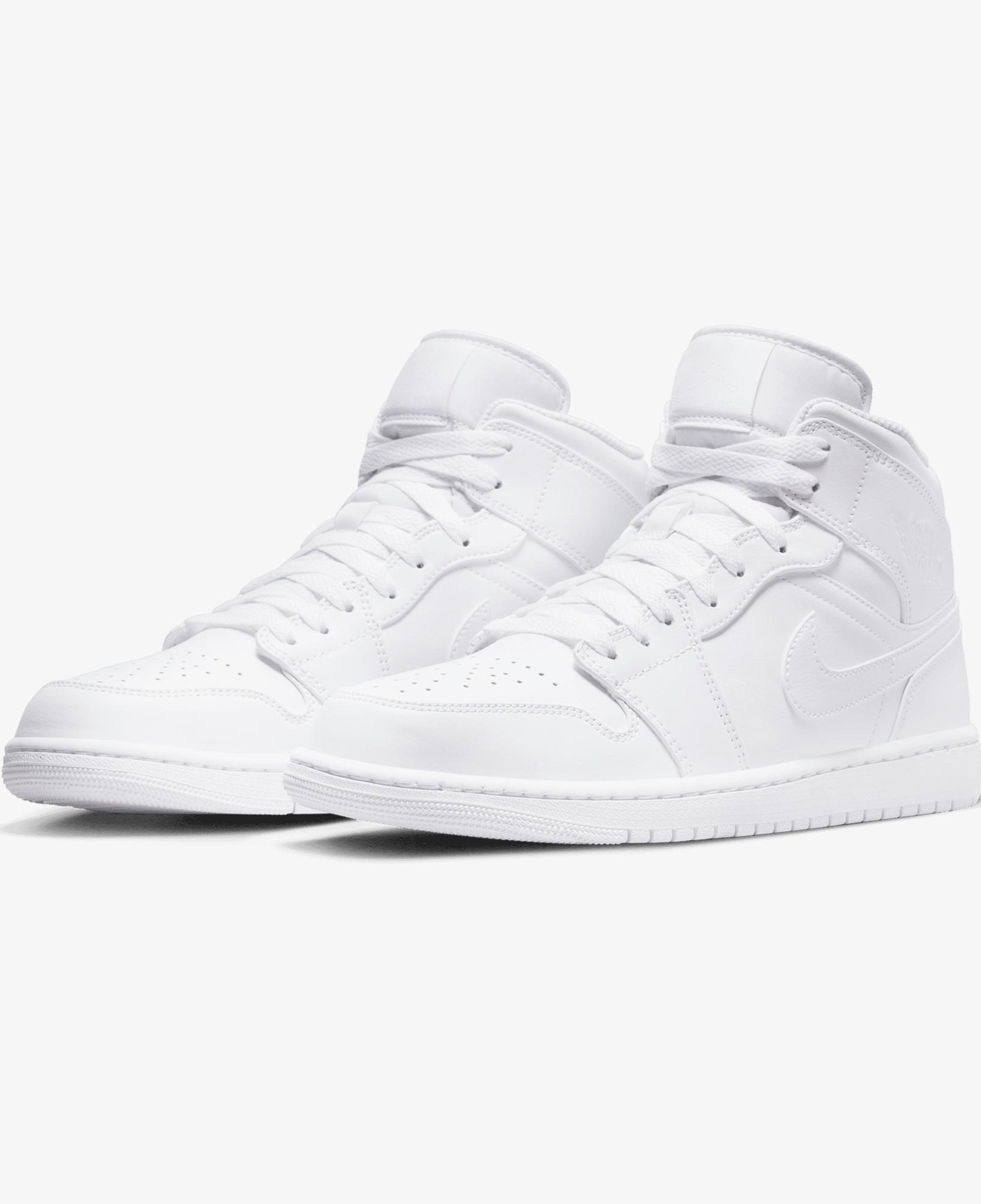 Jordan Air 1 Mid Beyaz Spor Ayakkabı