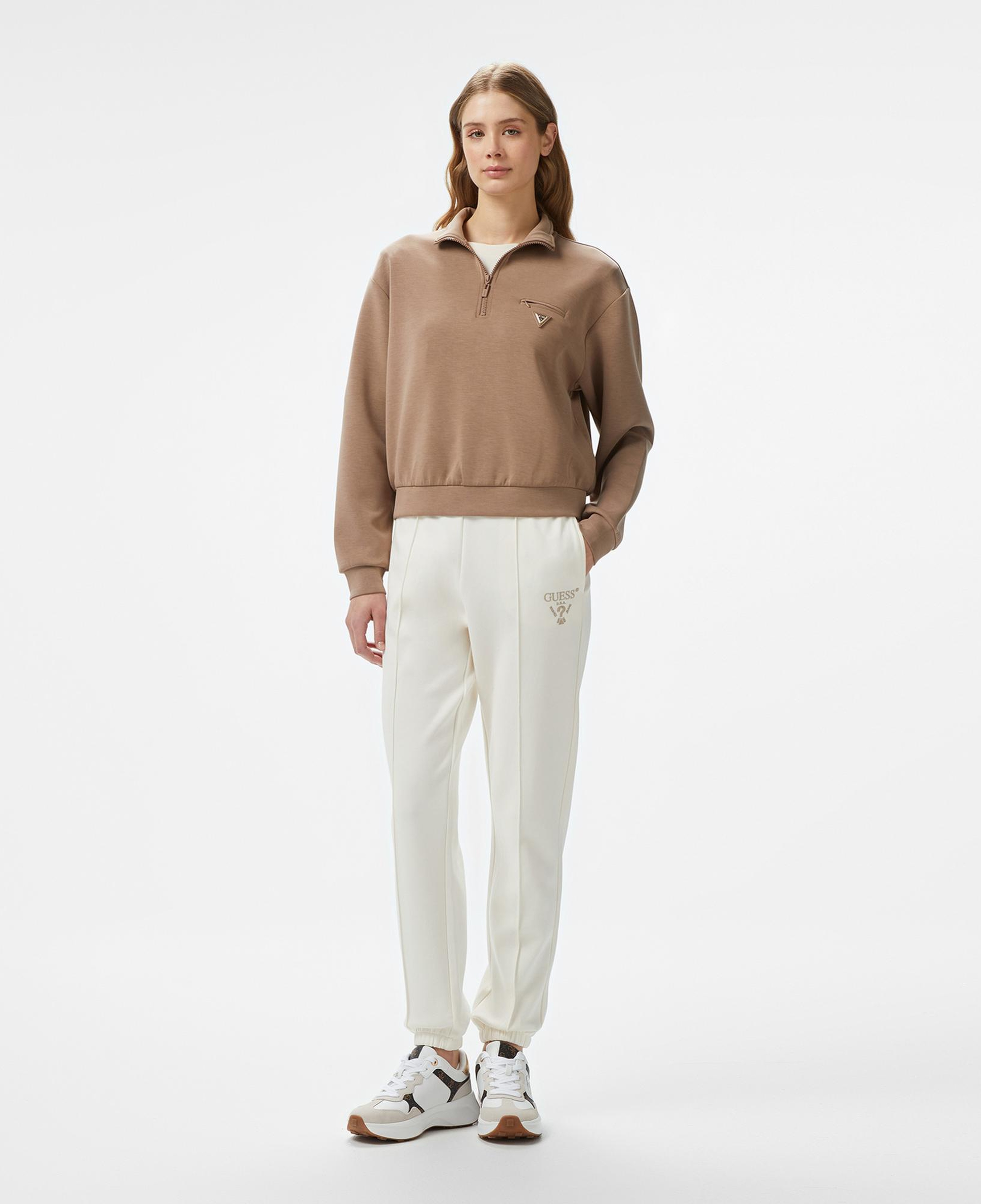 Guess Roberta Fleece Kadın Beyaz Eşofman Altı