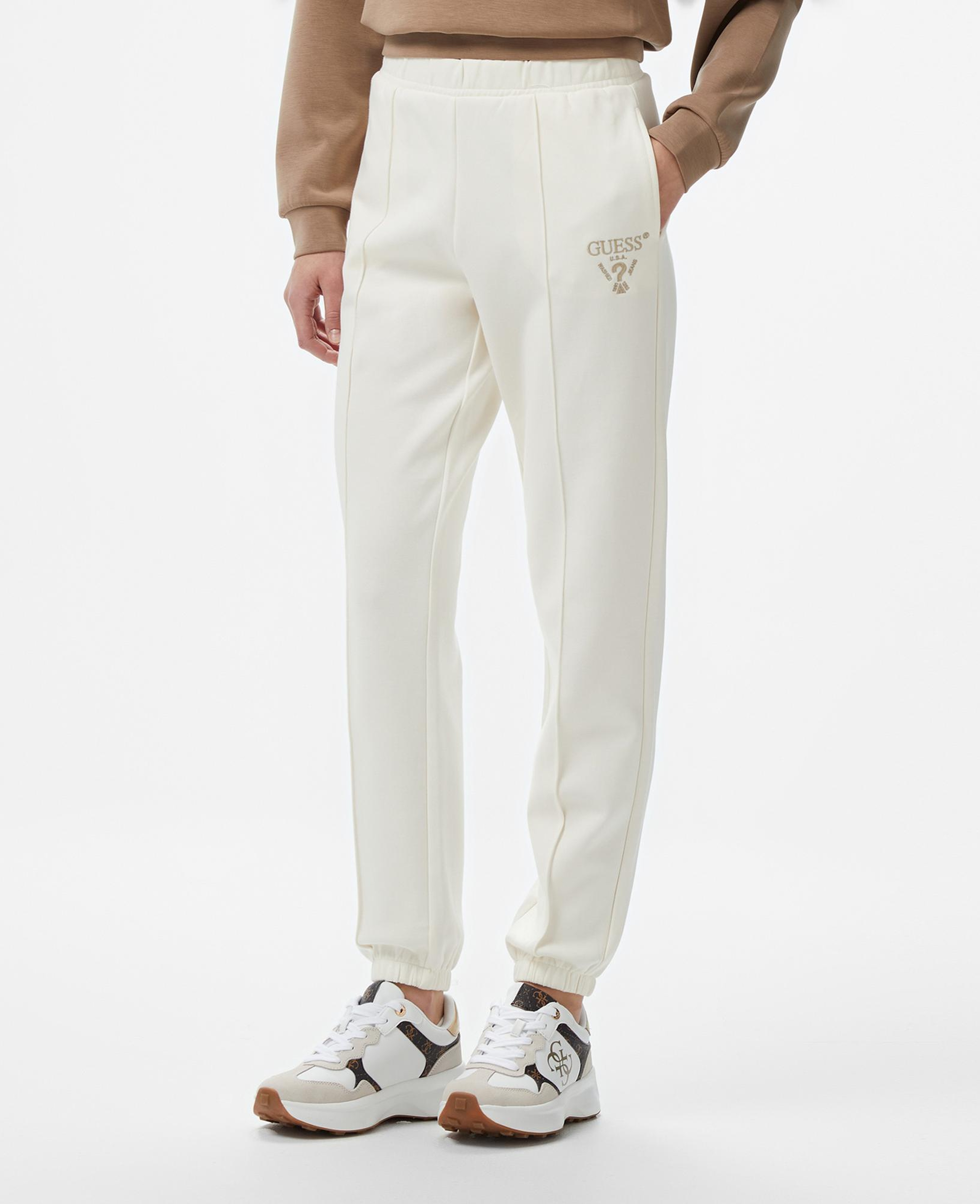 Guess Roberta Fleece Kadın Beyaz Eşofman Altı