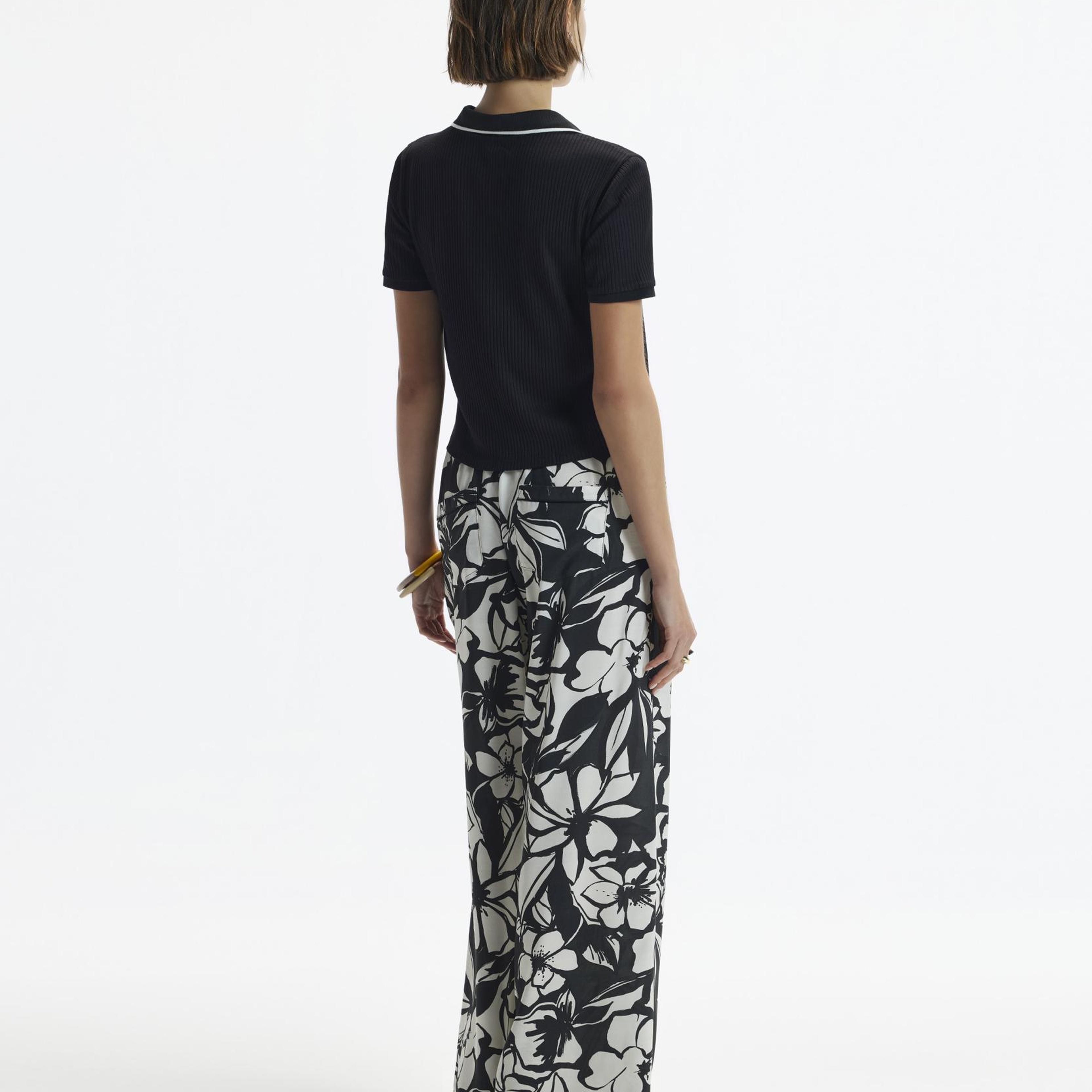 YARGICI Kordon Detaylı Bol Kesim Beli Lastikli Pantolon