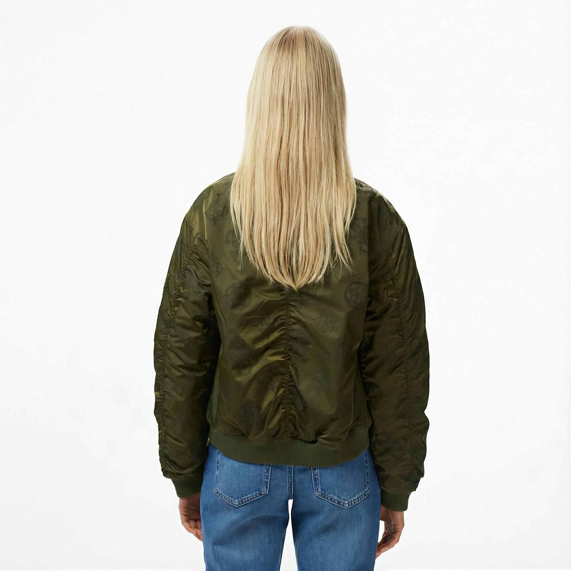 Guess Philomene Bomber Kadın Yeşil Ceket