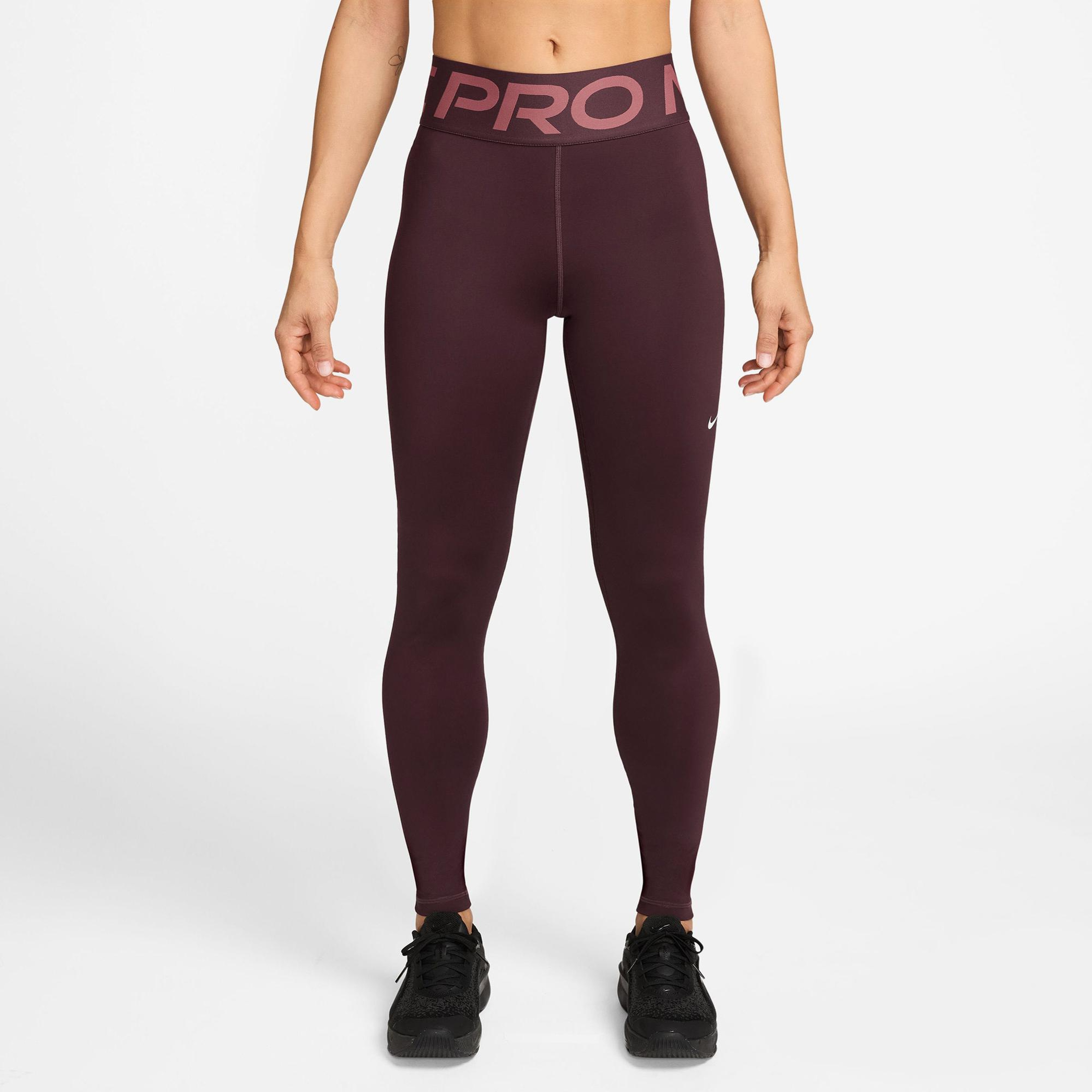 Nike Pro Sculpt Dri-Fit Kadın Bordo Tayt