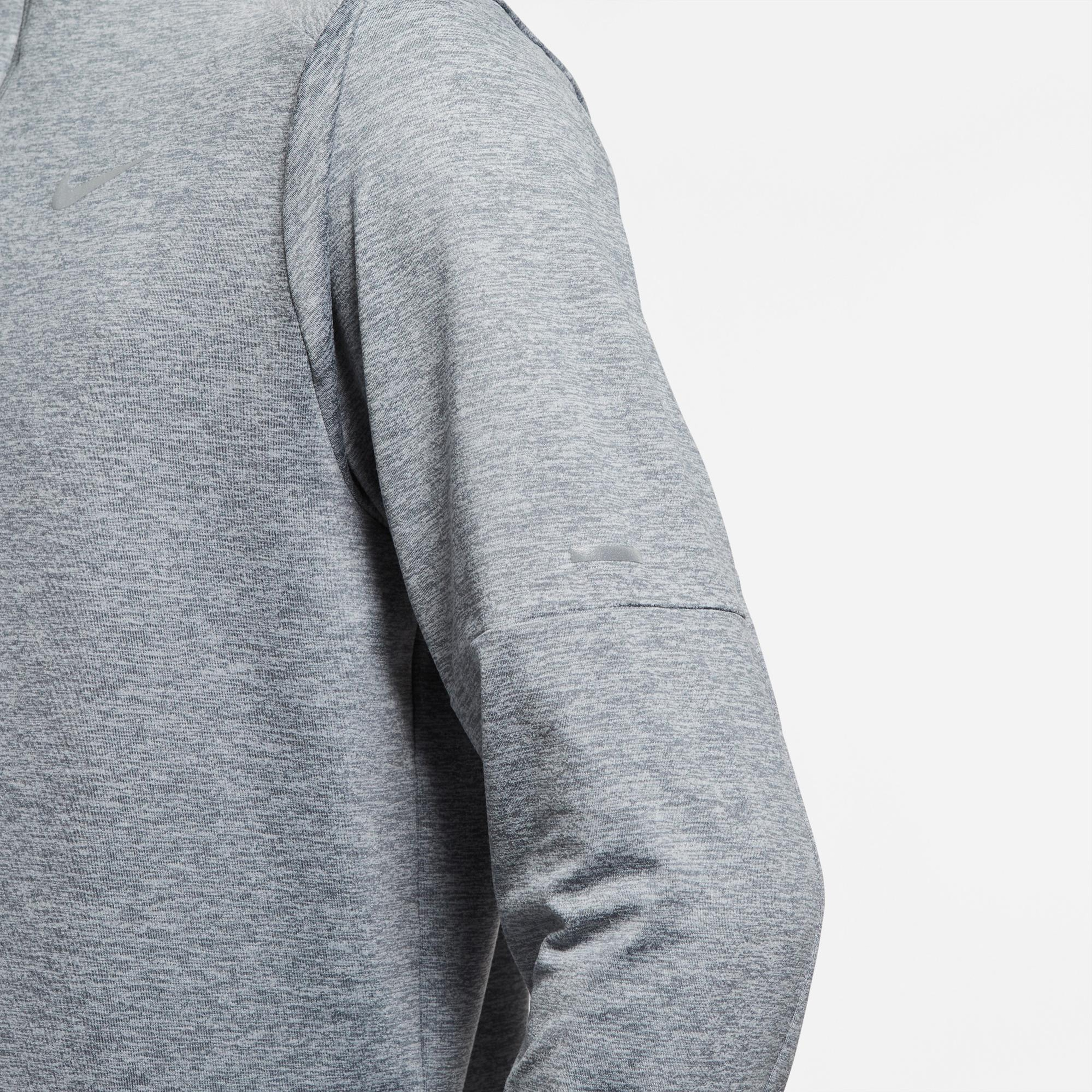 Nike Dri-Fit Element Erkek Gri Uzun Kollu T-Shirt