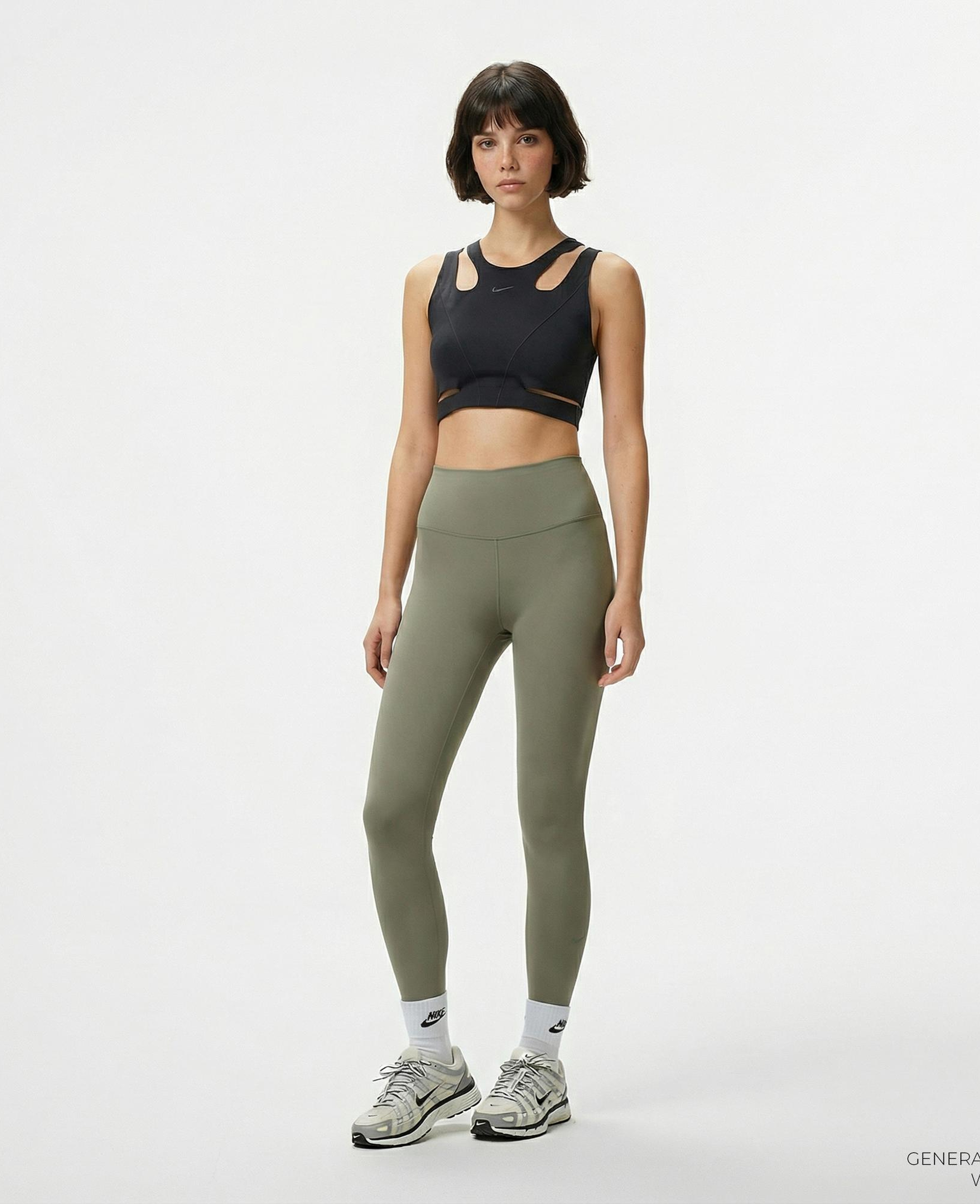 Nike One Dri-Fit 7/8 Kadın Yeşil Tayt