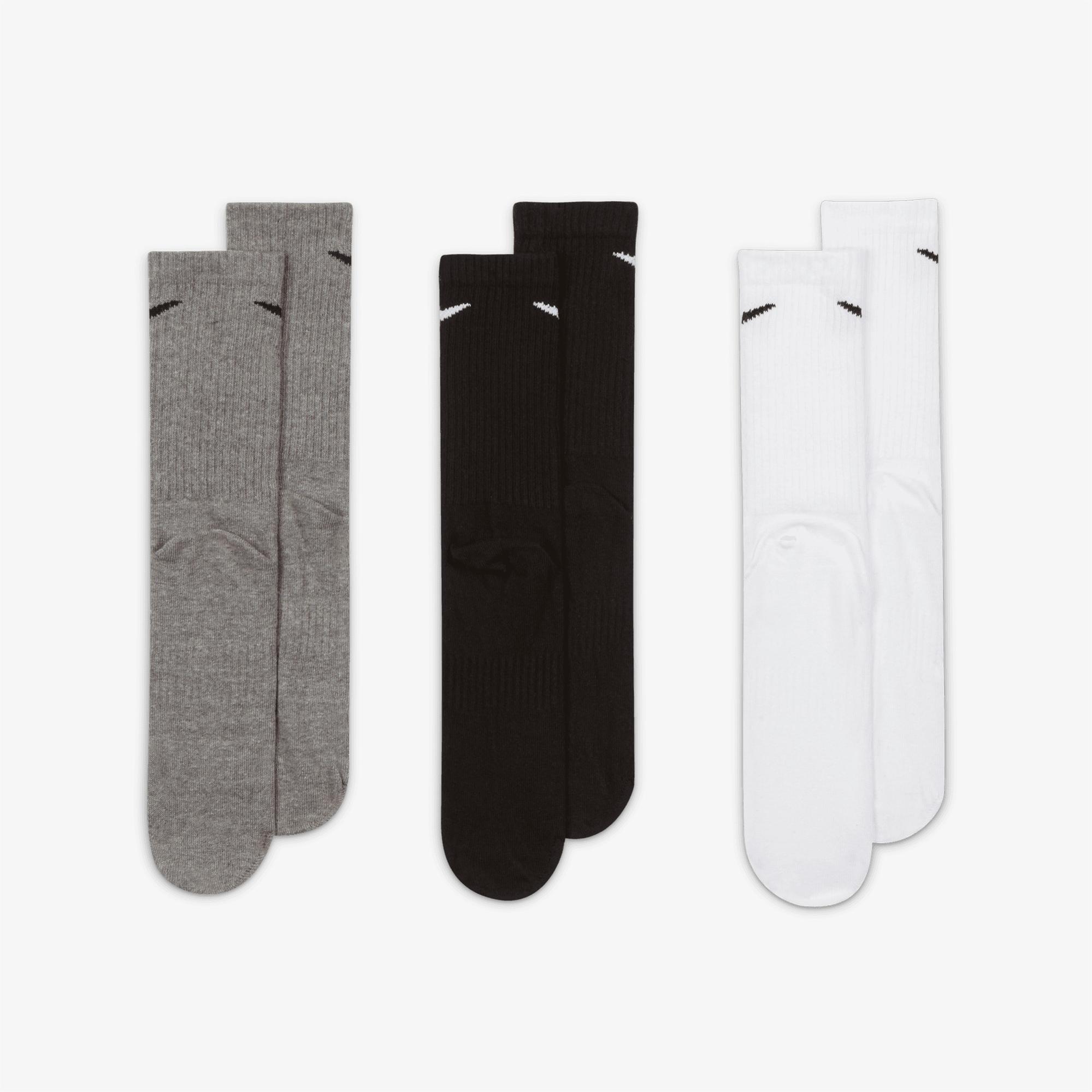 Nike Everyday Crew 3' lü Unisex Renkli Çorap