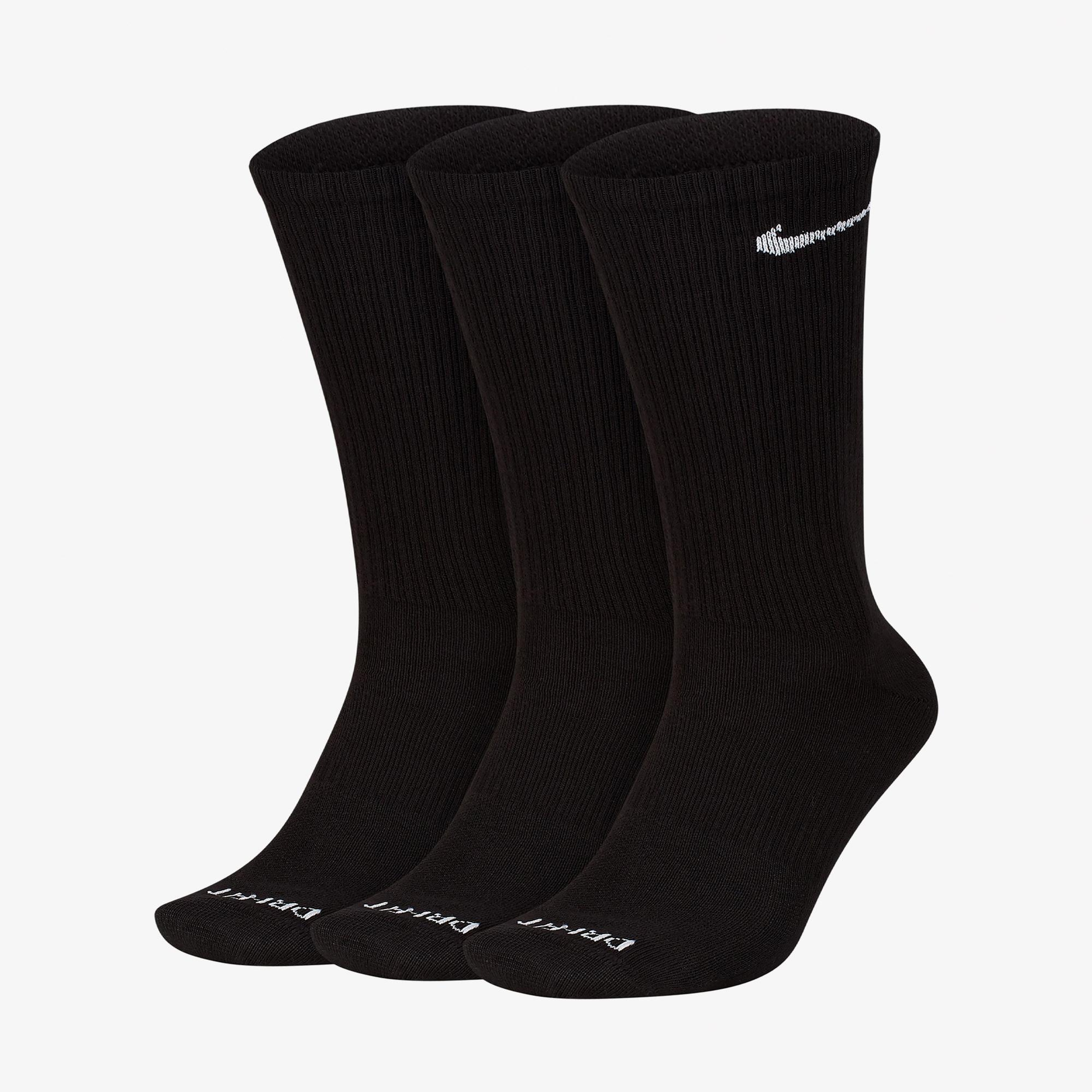 Nike Everyday Plus Lightweight 3' lü Erkek Siyah Çorap