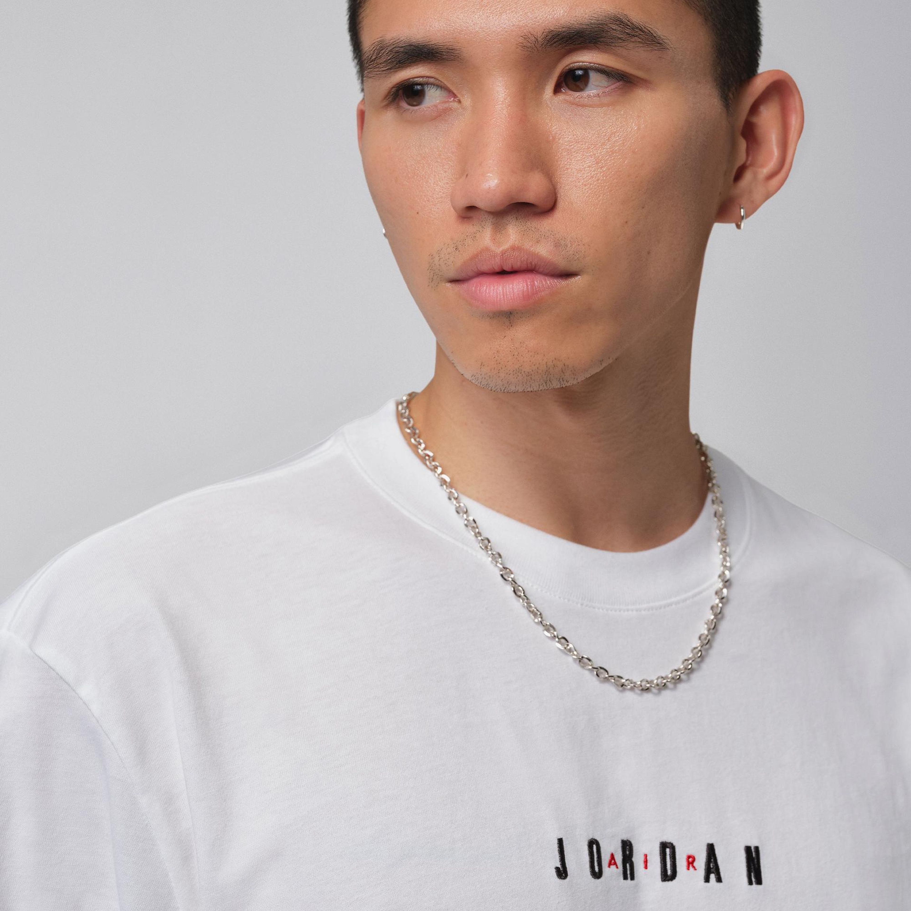 Jordan Air Crew Erkek Beyaz T-Shirt