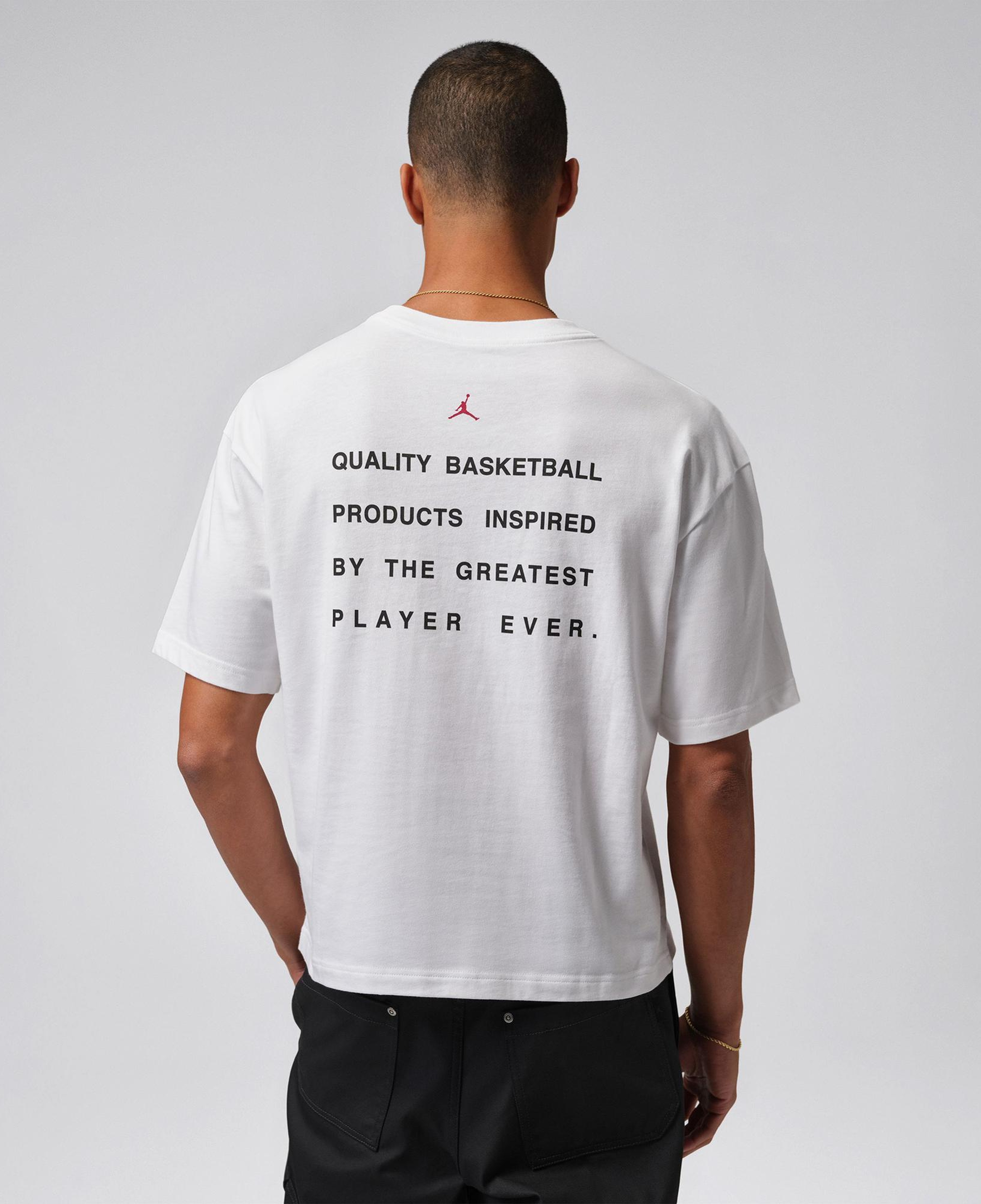 Jordan Flight Script Erkek Beyaz T-Shirt