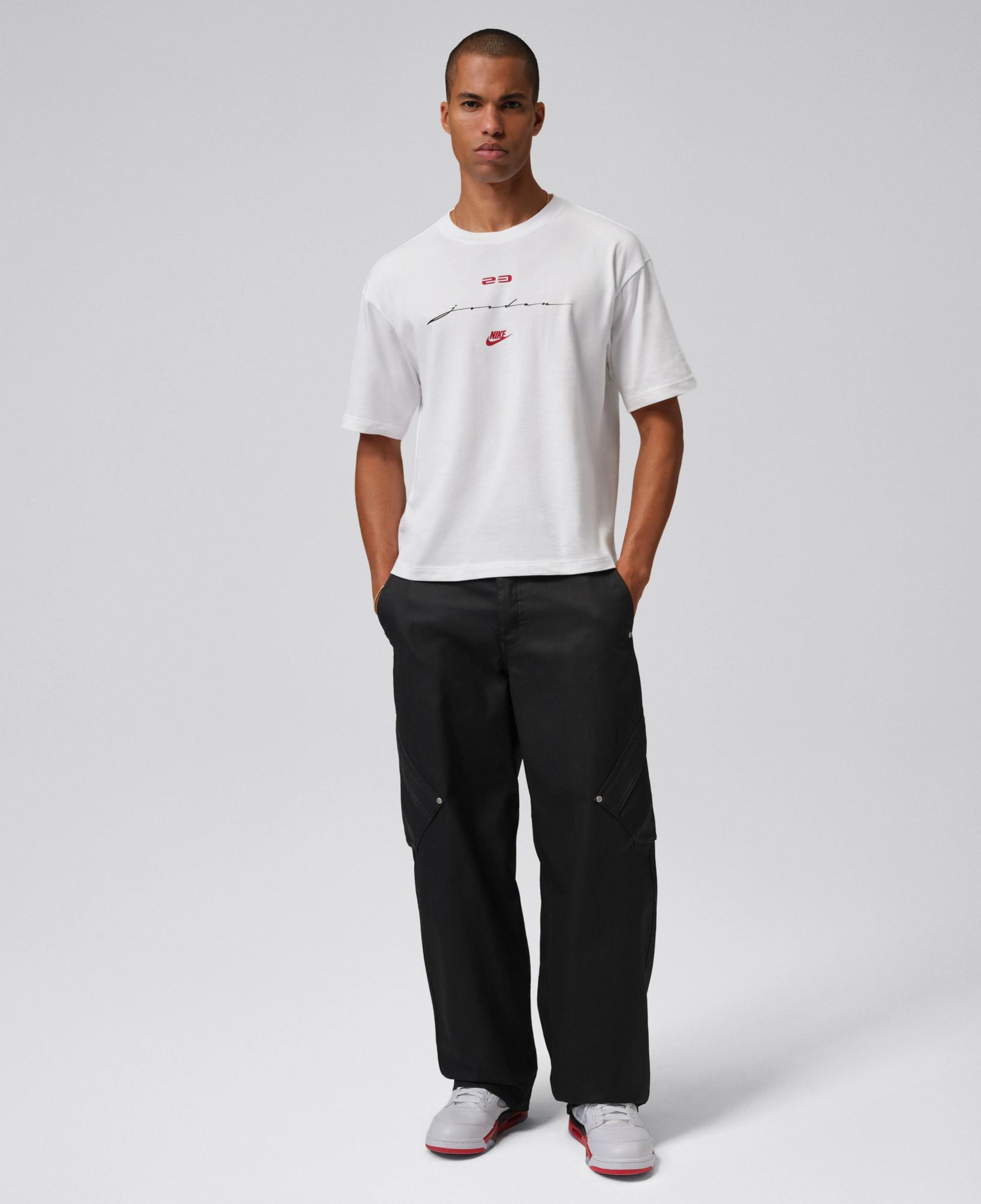 Jordan Flight Script Erkek Beyaz T-Shirt