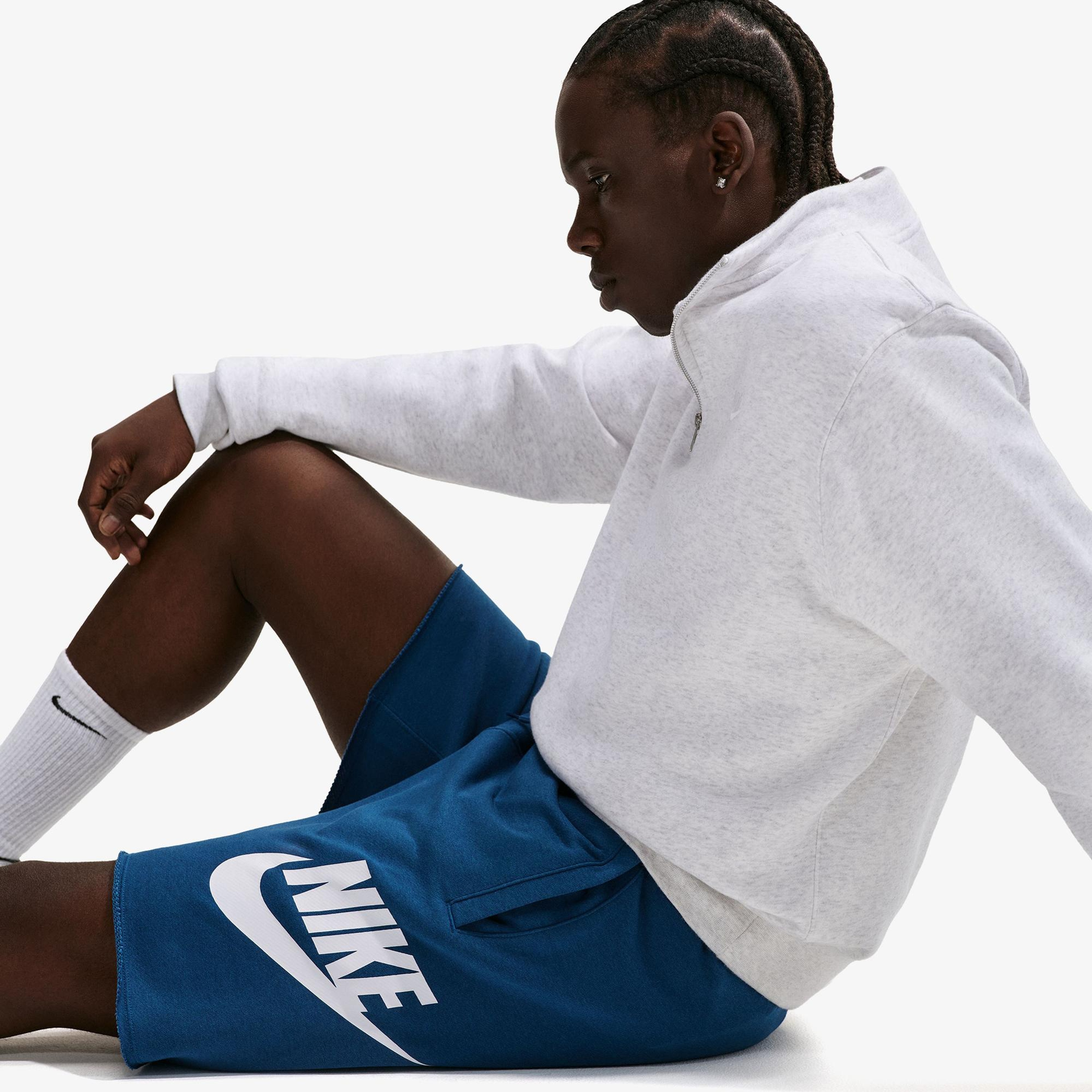 Nike Club Alumni Erkek Mavi Şort