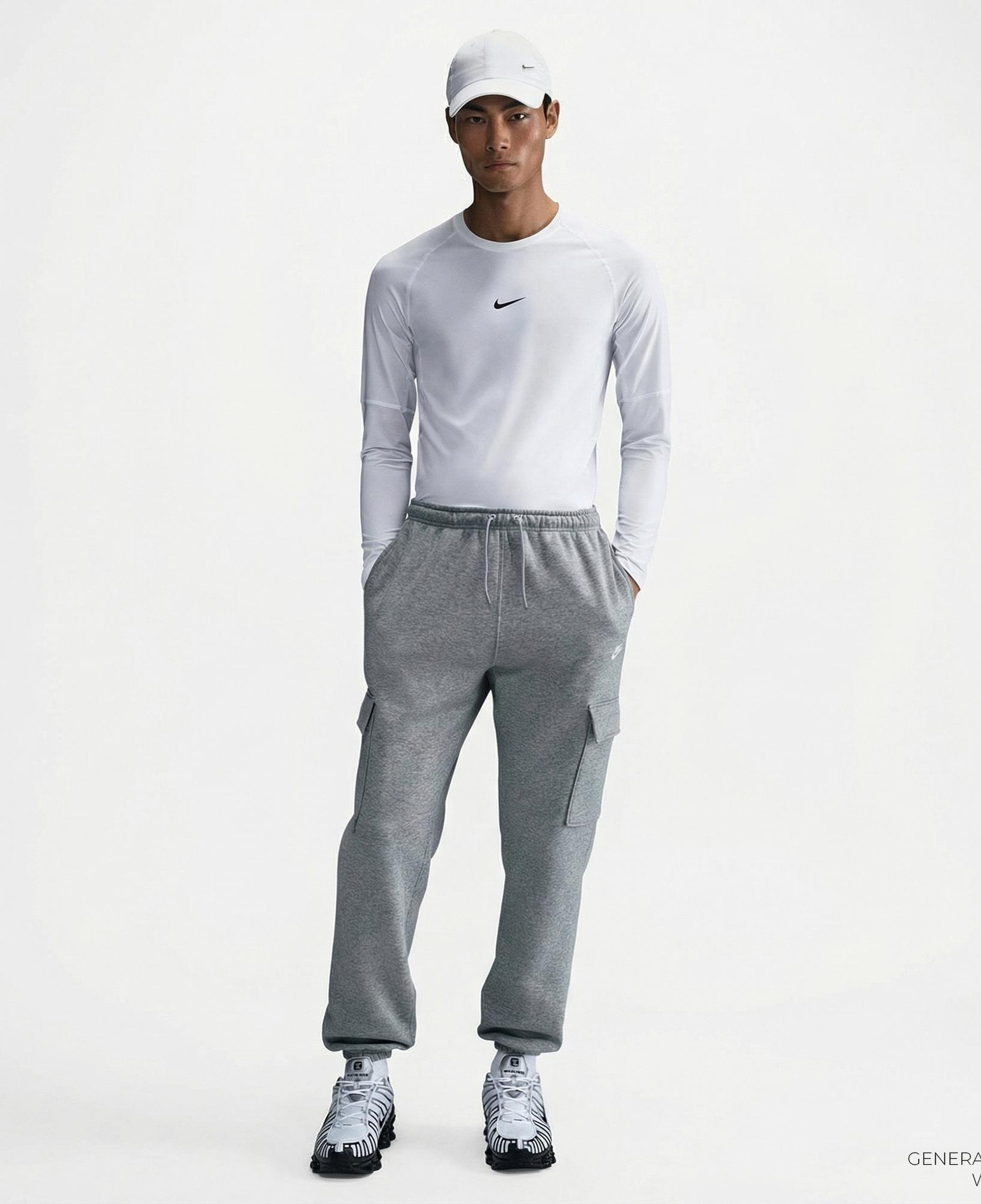 Nike Club Cargo Erkek Gri Eşofman Altı