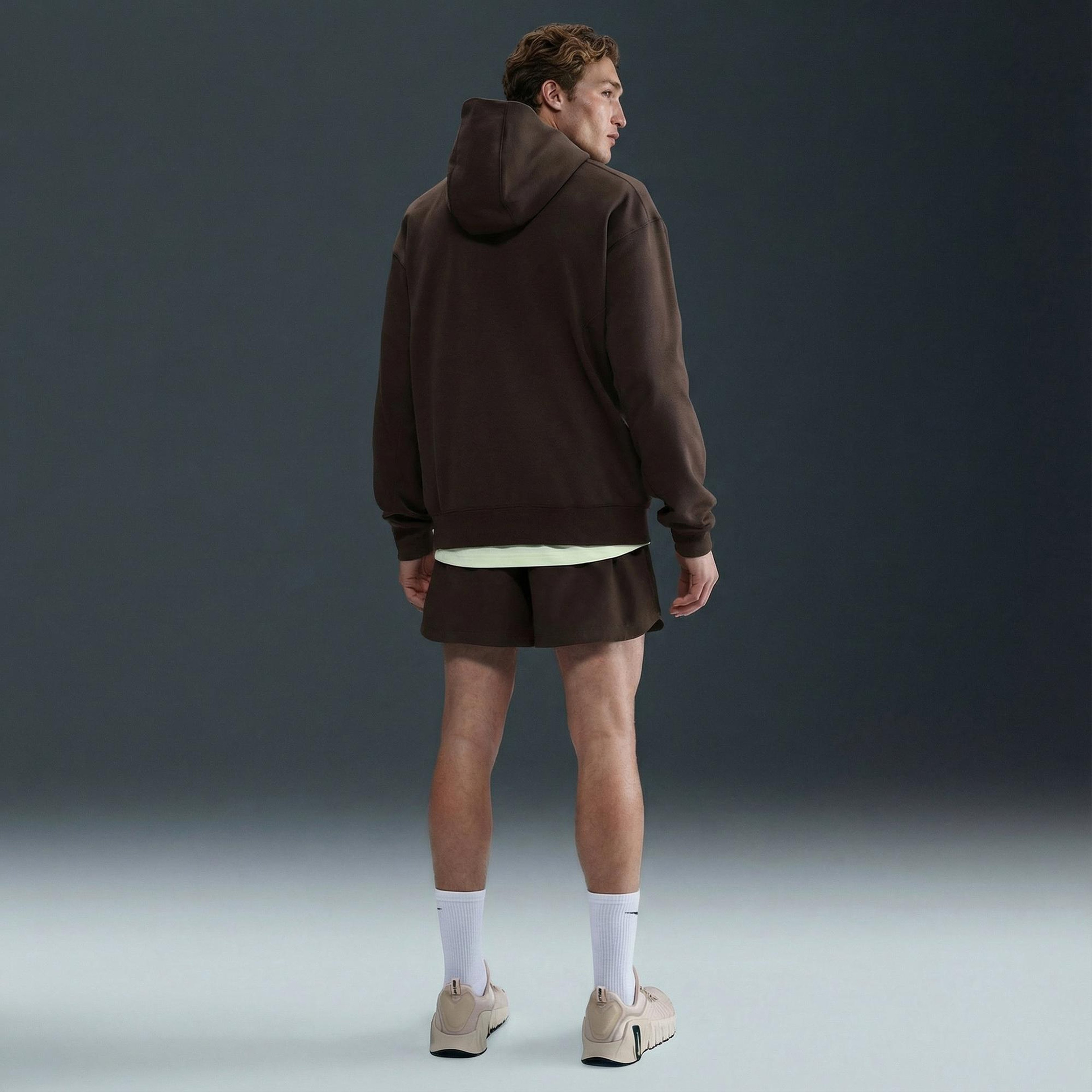 Nike Pro Dri-Fit Midlayer Erkek Kahverengi Hoodie