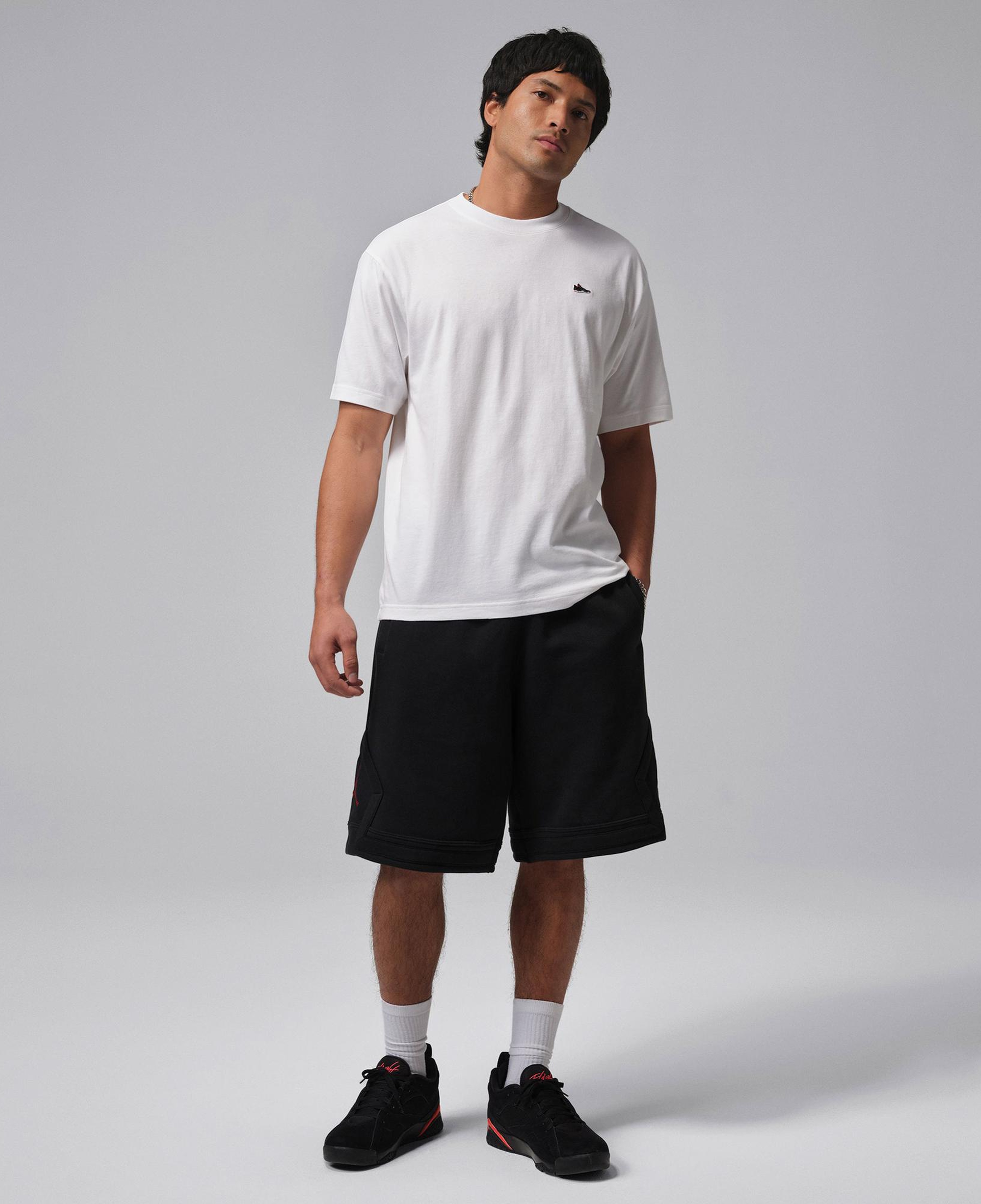 Jordan Sneaker Patch Erkek Beyaz T-Shirt