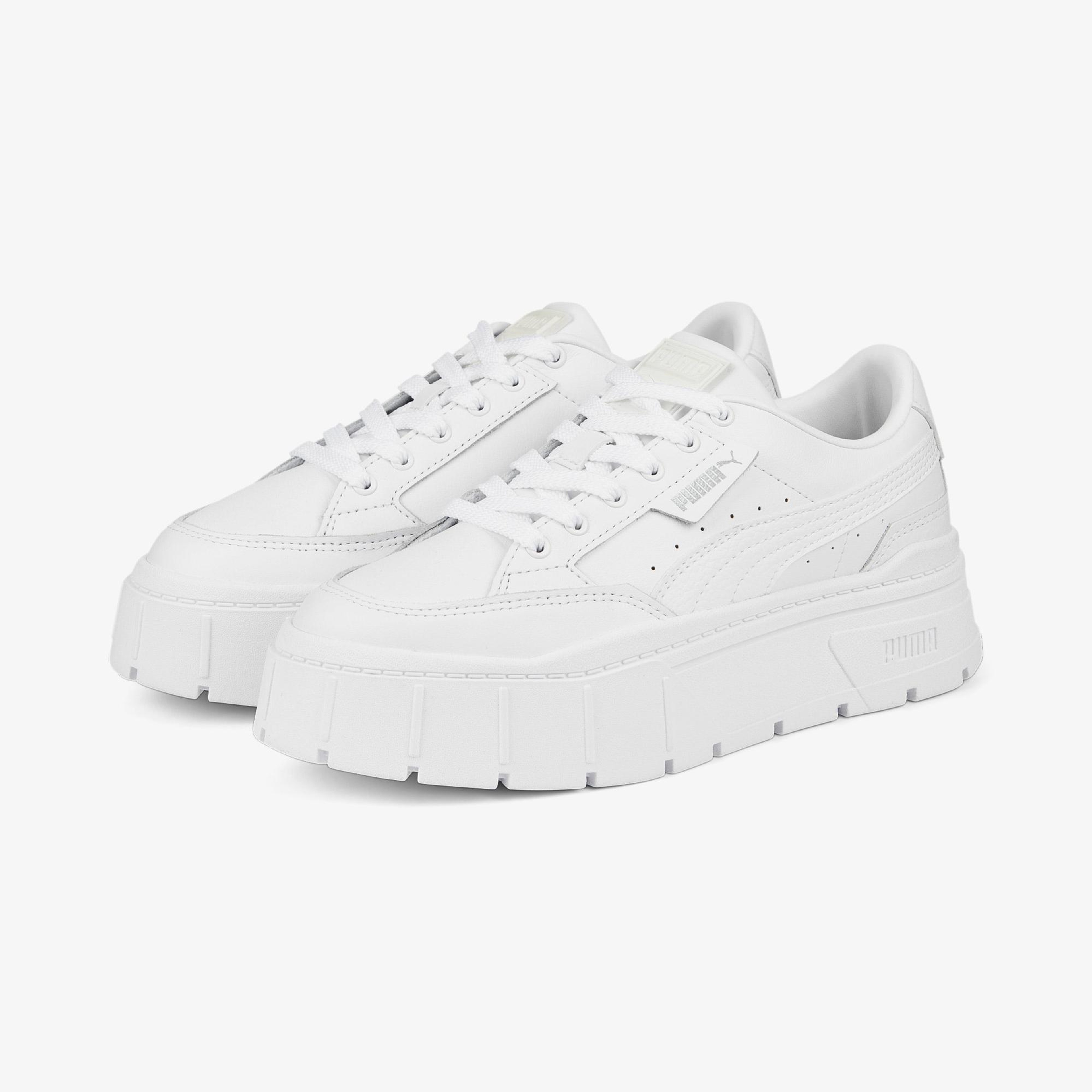 Puma Mayze Stack Kadın Platform Beyaz Spor Ayakkabı