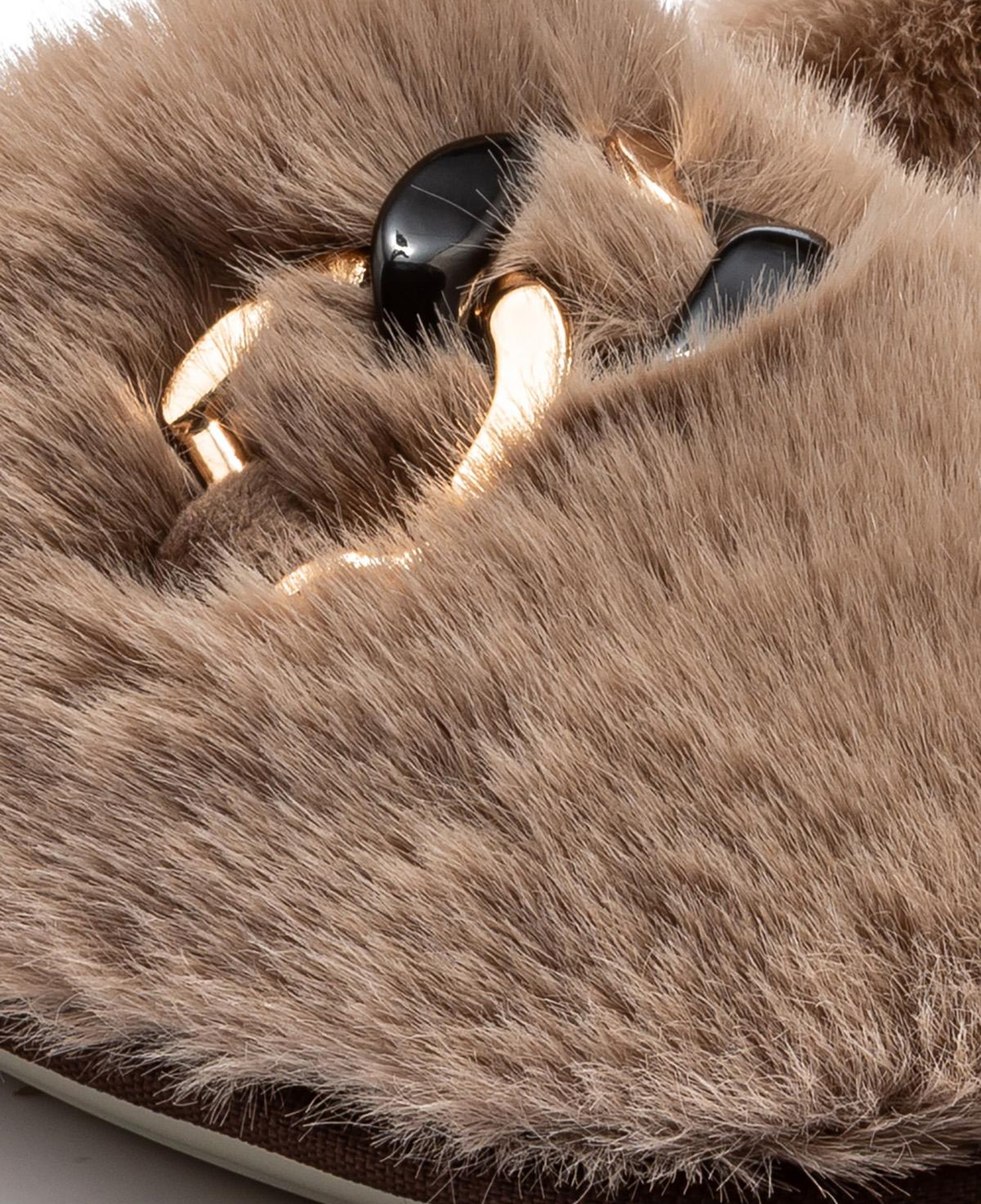 Perla Peluş Kadın Ev Terliği Bej 37/41