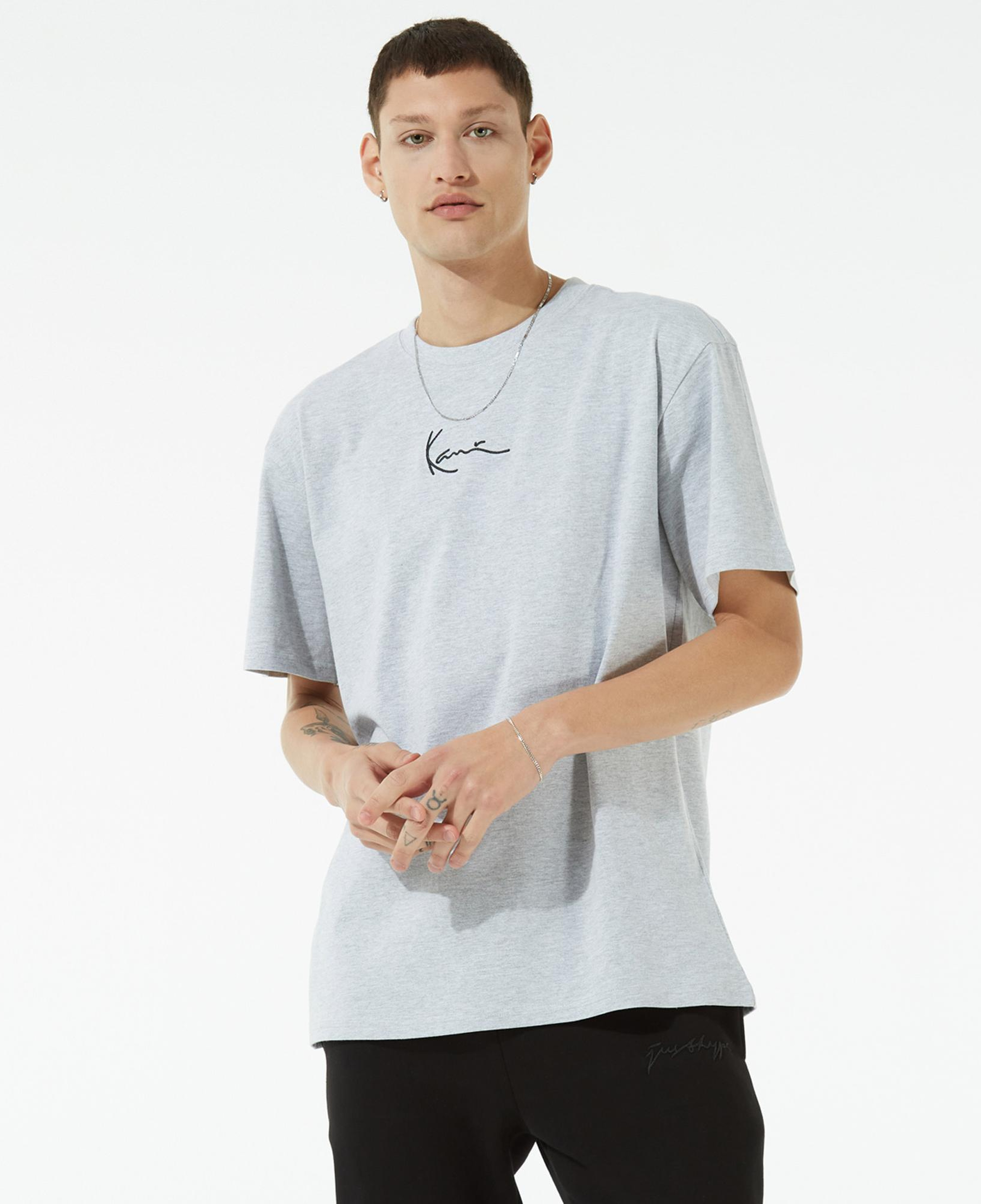 Karl Kani Small Signature Erkek Gri T-Shirt